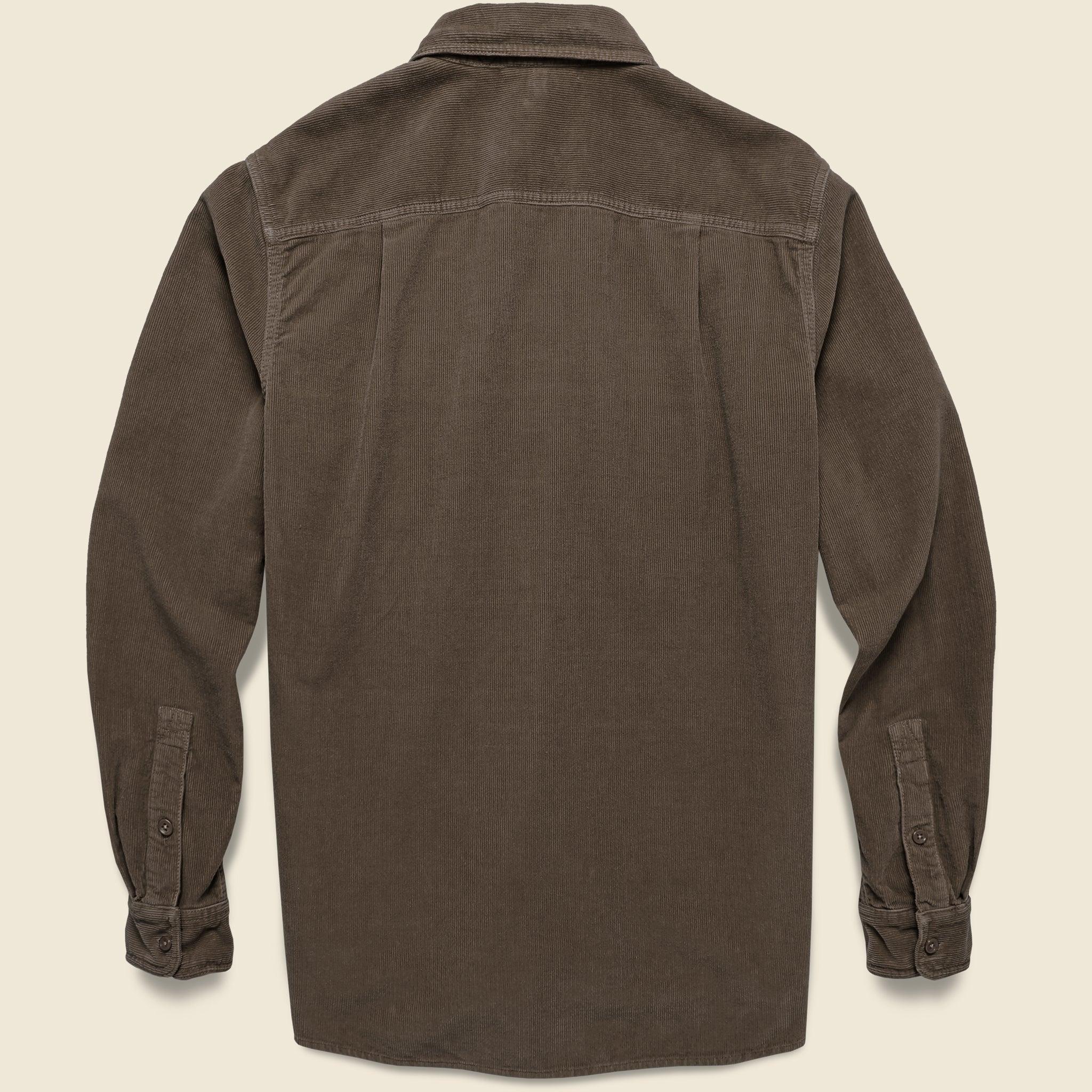 Popover Cord Shirt - Umber Product Image