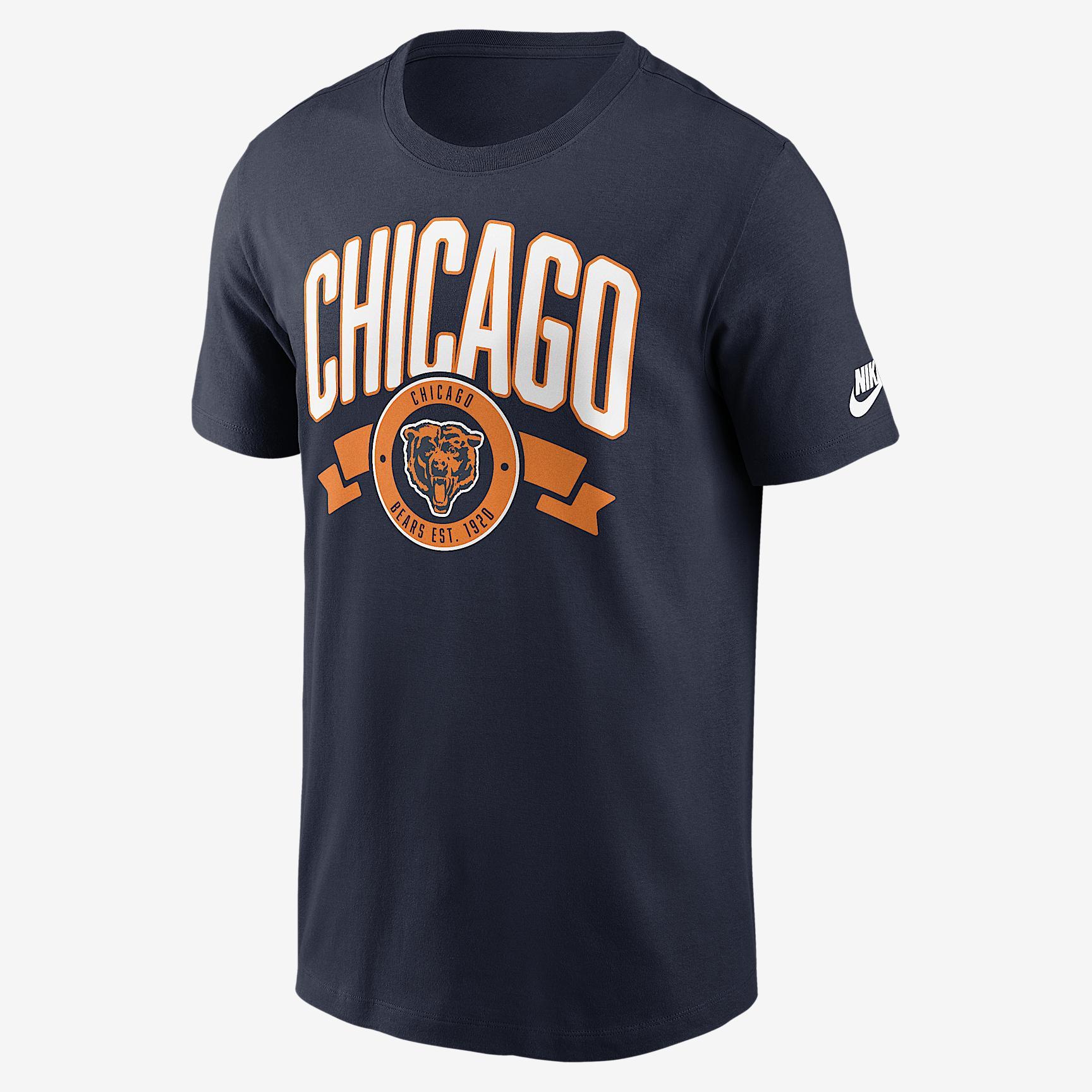 Chicago Bears Rewind Front And Back Hit Essential Men's Nike NFL T-Shirt Product Image