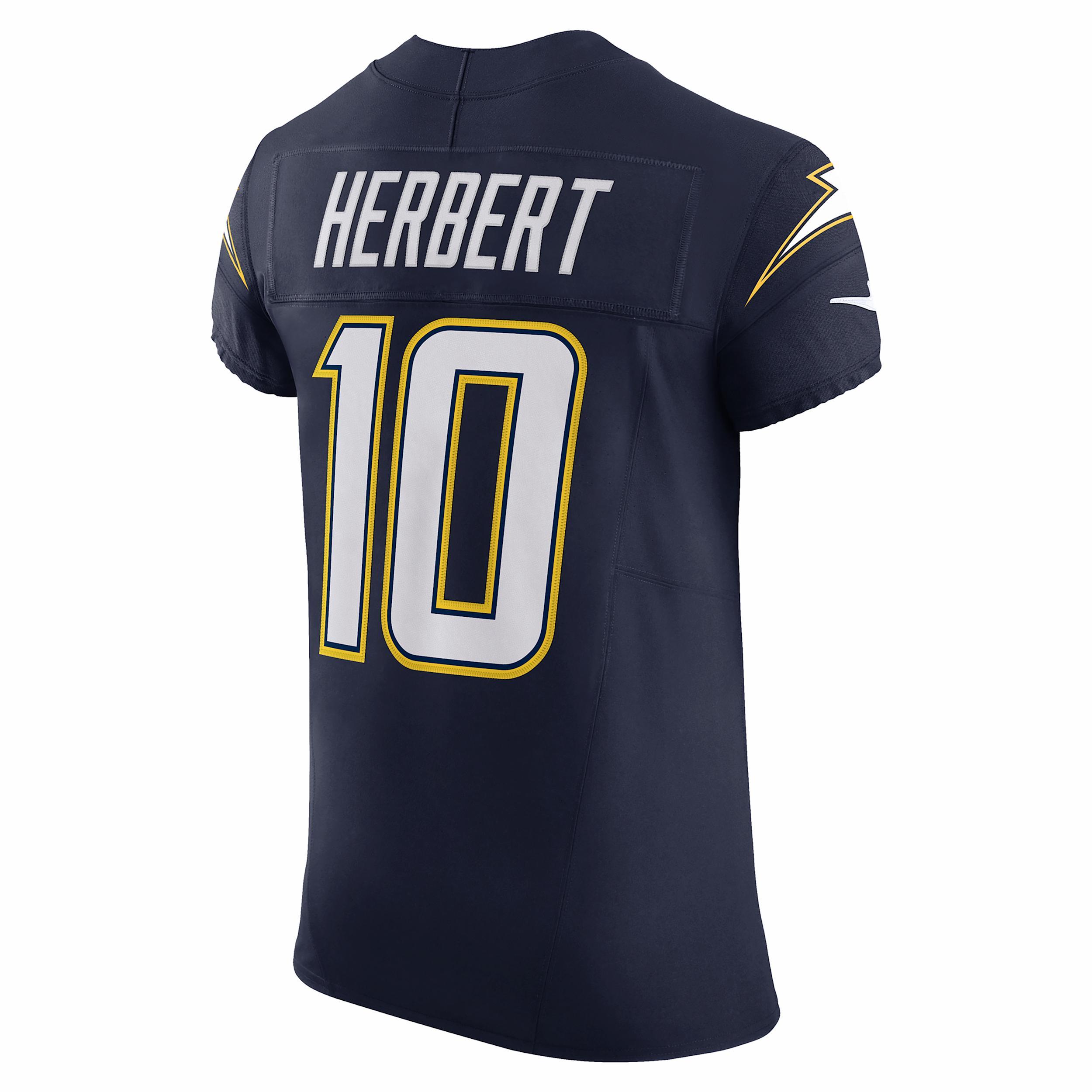 Justin Herbert Los Angeles Chargers Nike Men's Dri-FIT NFL Elite Jersey Product Image