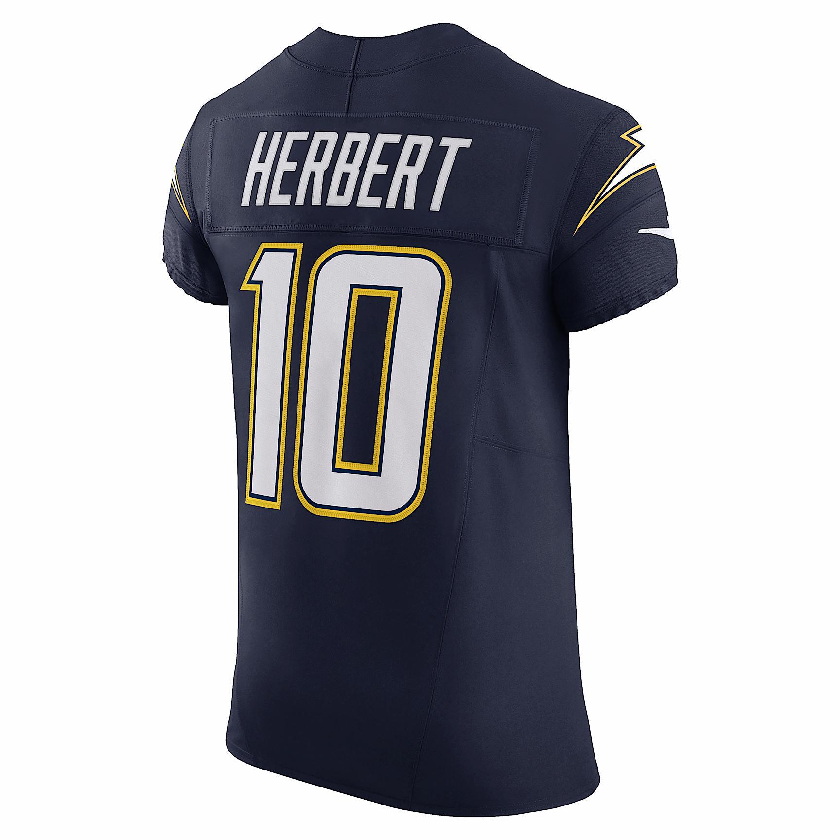 Justin Herbert Los Angeles Chargers Nike Men's Dri-FIT NFL Elite Jersey Product Image
