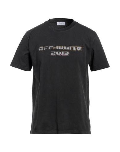 OFF-WHITE Off White™ Black Crew Neck T Shirt With Print Product Image