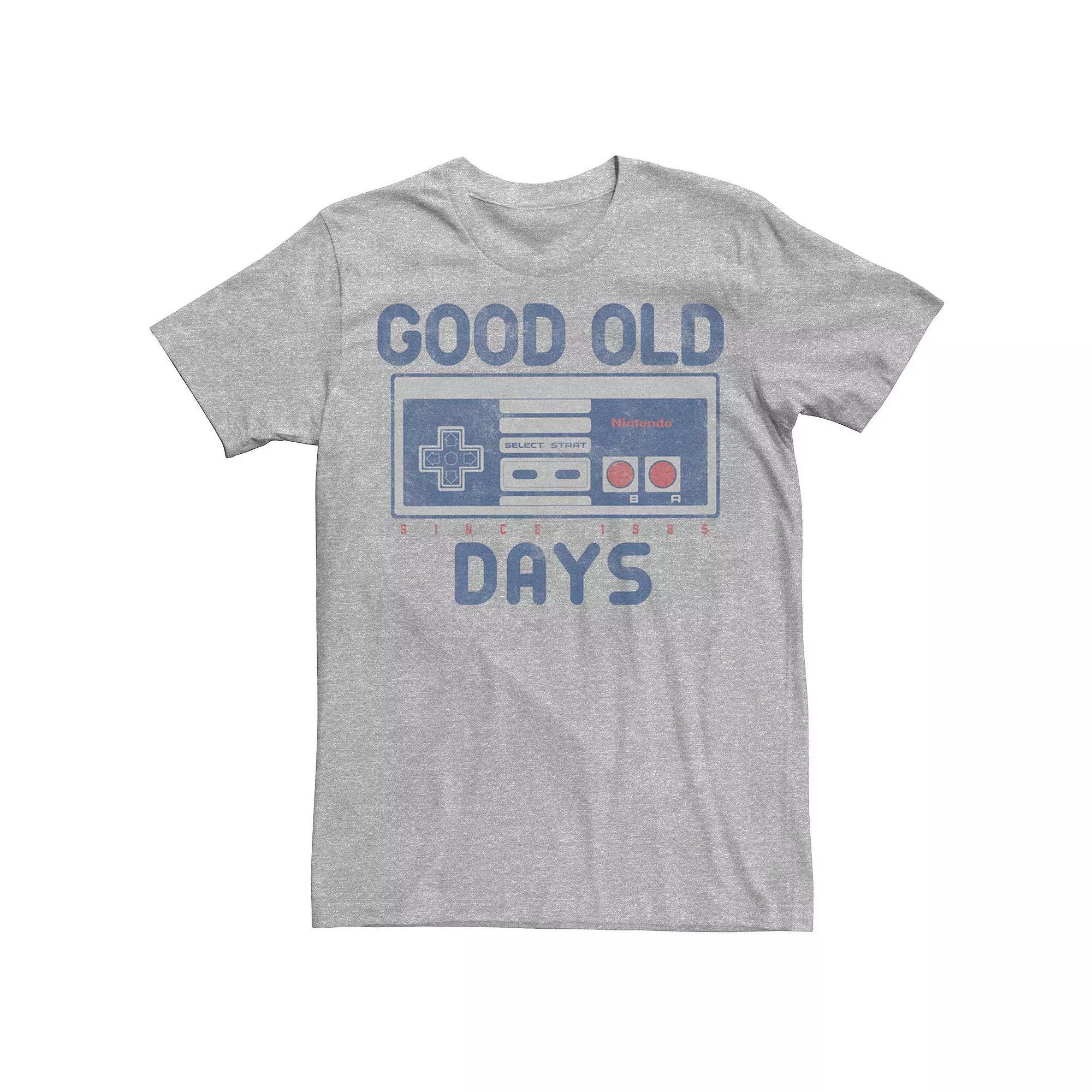Men's Nintendo NES Controller Good Old Days Retro Tee, Size: Medium, Light Blue Product Image