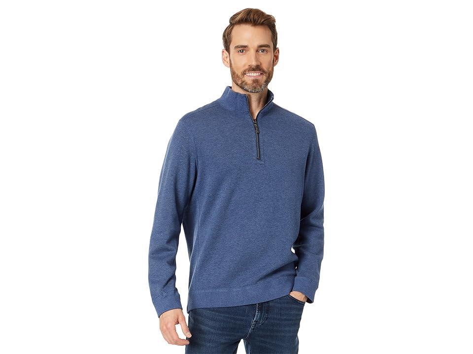 Tommy Bahama Flip Coast 1/2 Zip (Forest Night Heather) Men's Sweatshirt Product Image