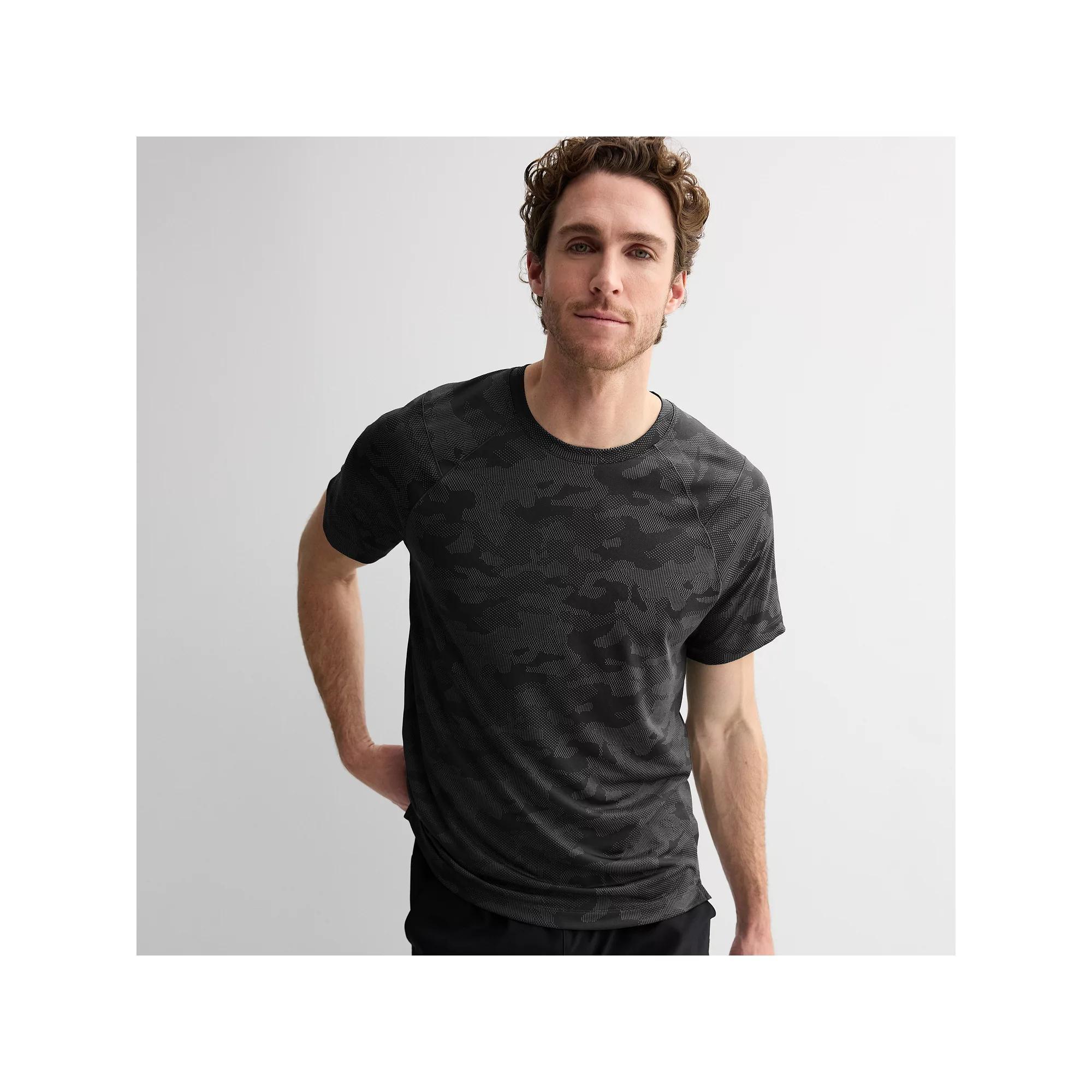 Men's Tek Gear® Performance Crewneck Tee, Size: Large, Mineral Black Product Image