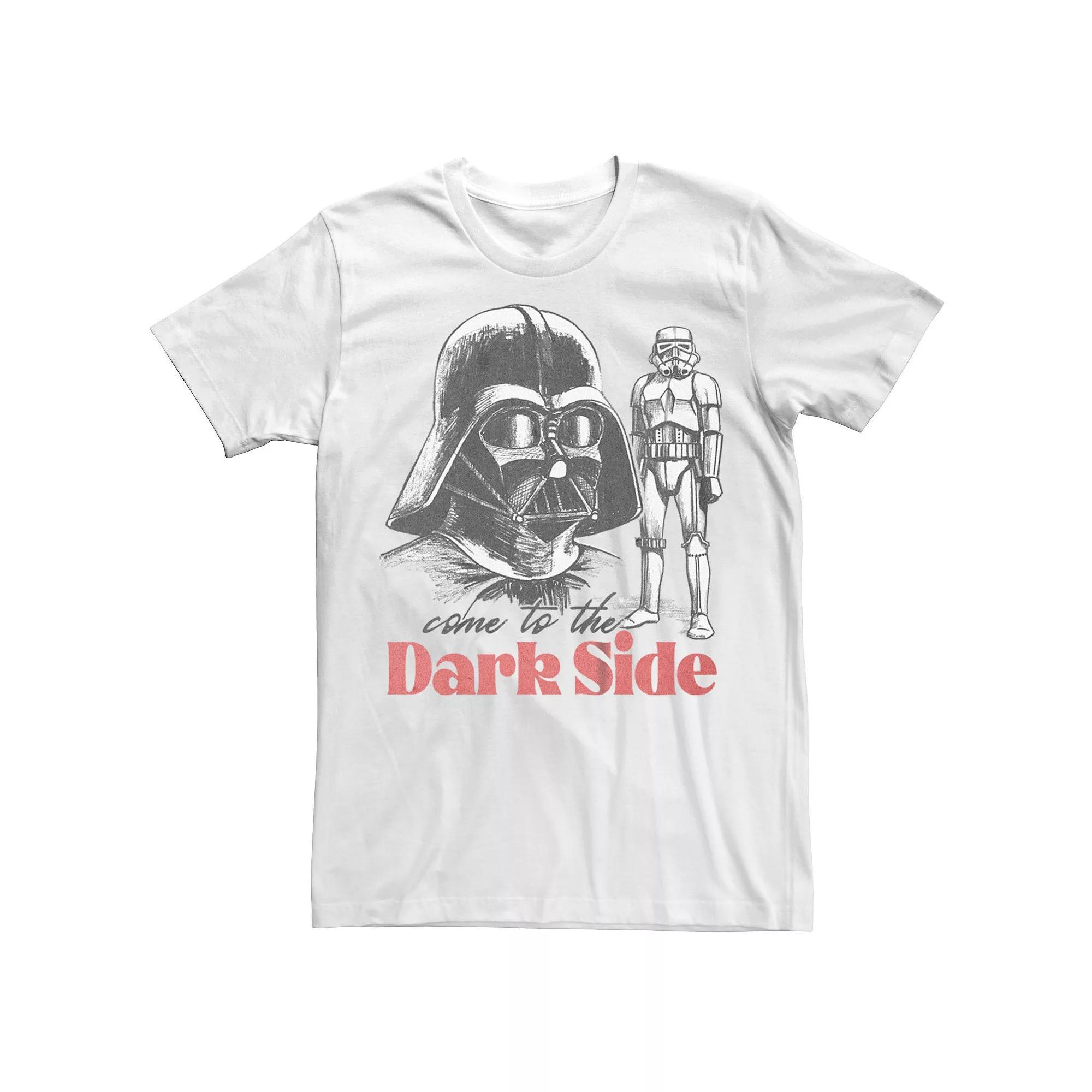 Men's Star Wars Darth Vader Sketch Tee, Size: XXL, White Product Image