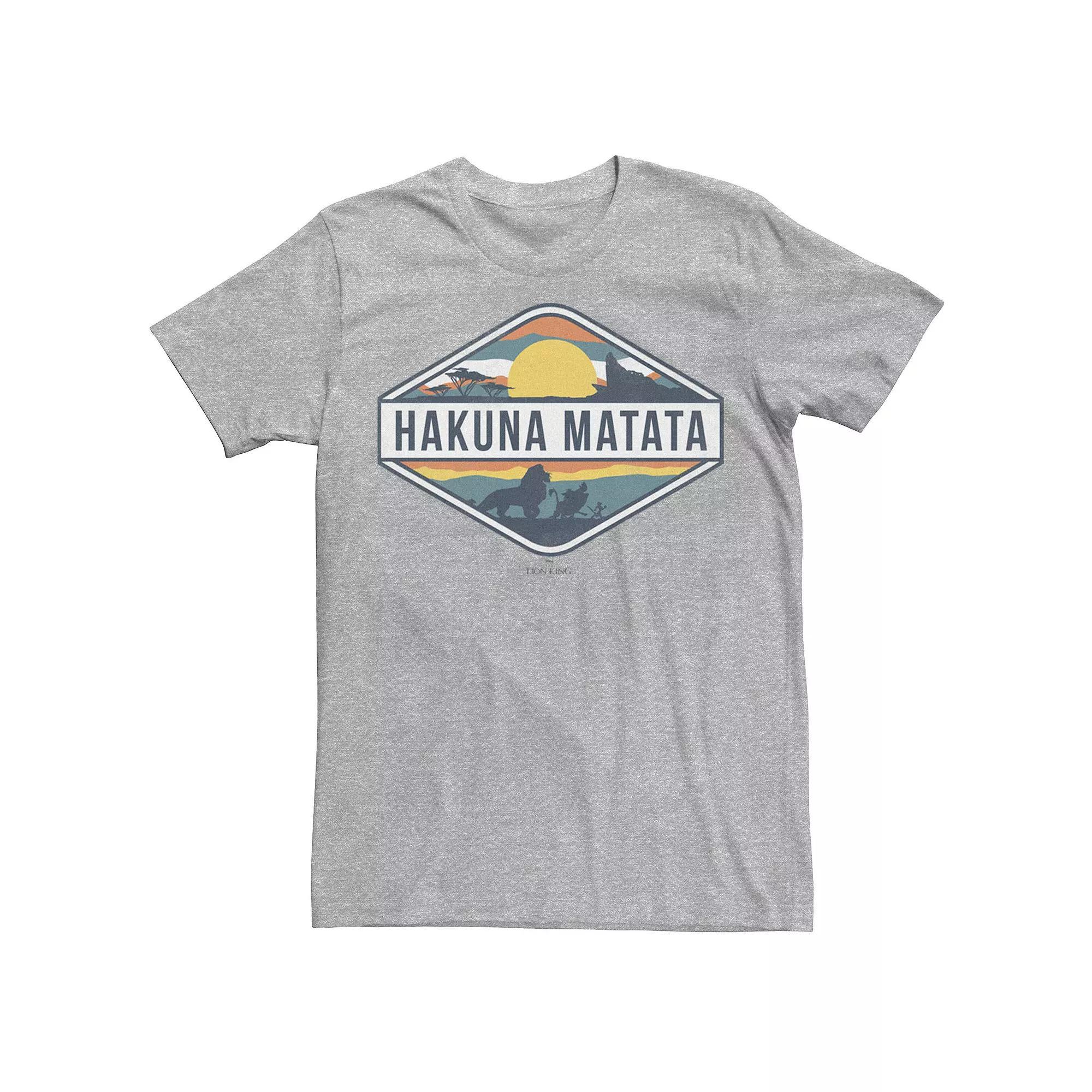 Disneys The Lion King Hakuna Matata Pride Land Mens Tee Athletic Grey Product Image