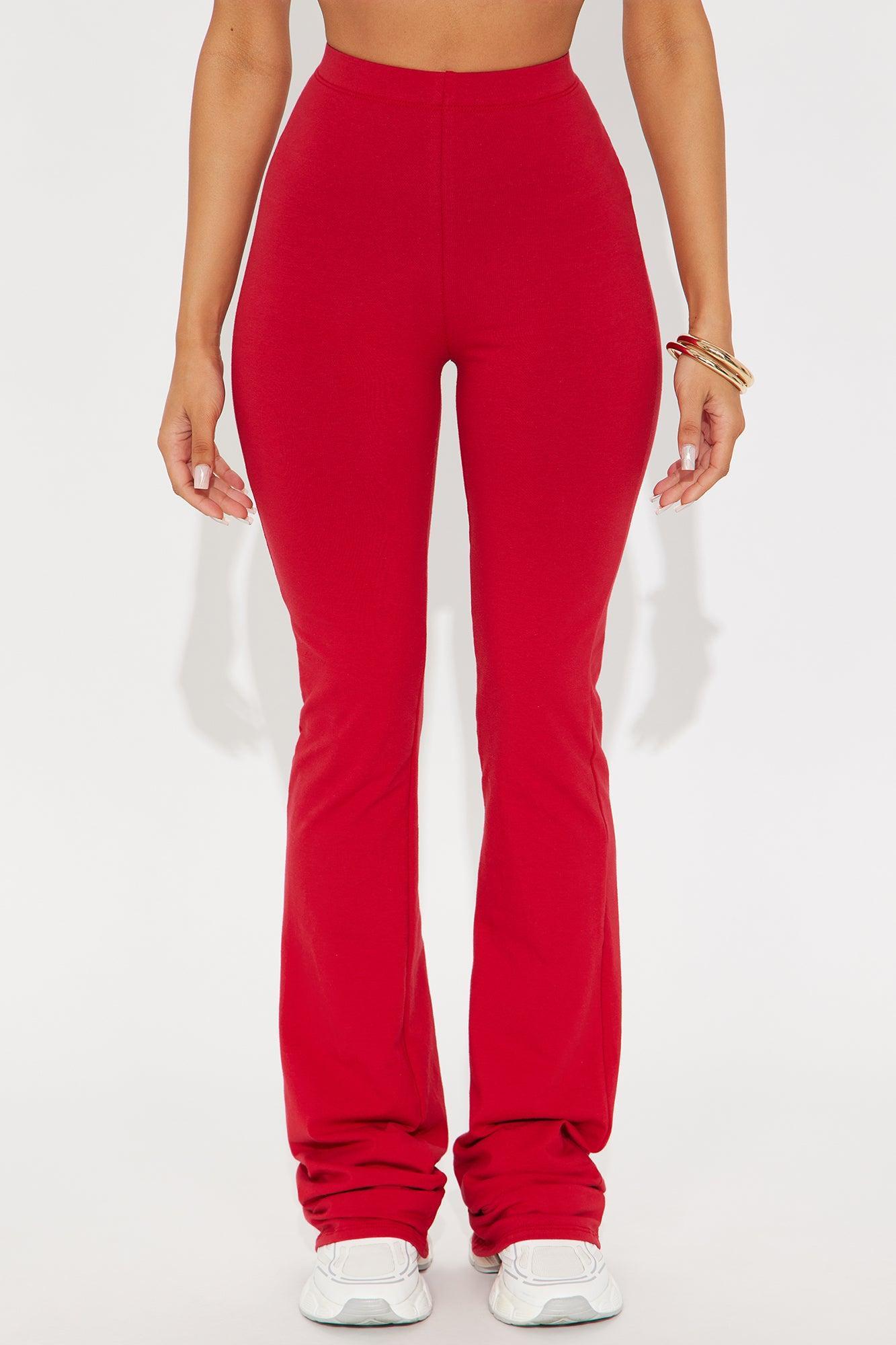 Tall Adriana Flare Pant - Red Female Product Image