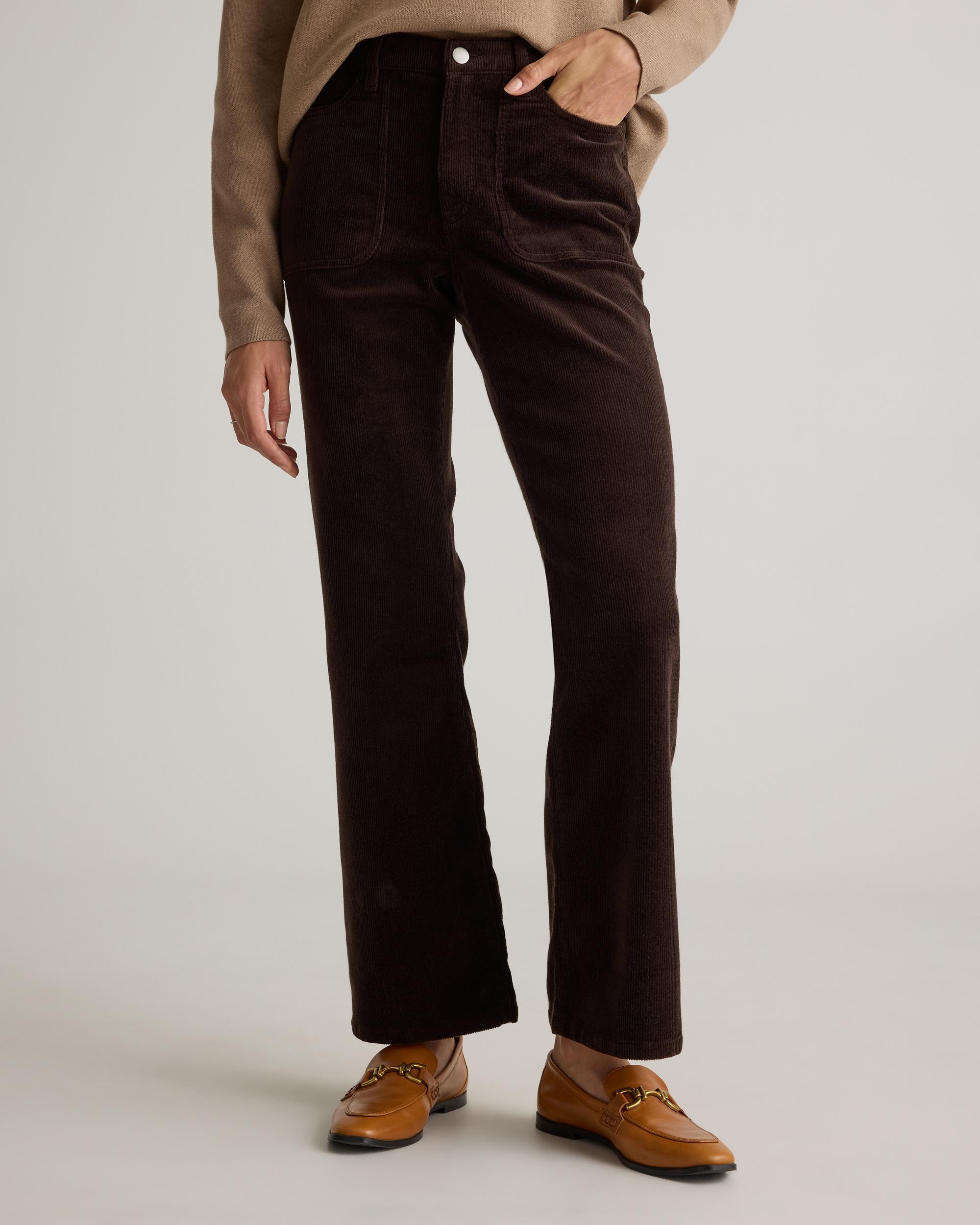 Quince | Women's Organic Stretch Corduroy Flare Pants Organic Cotton Product Image