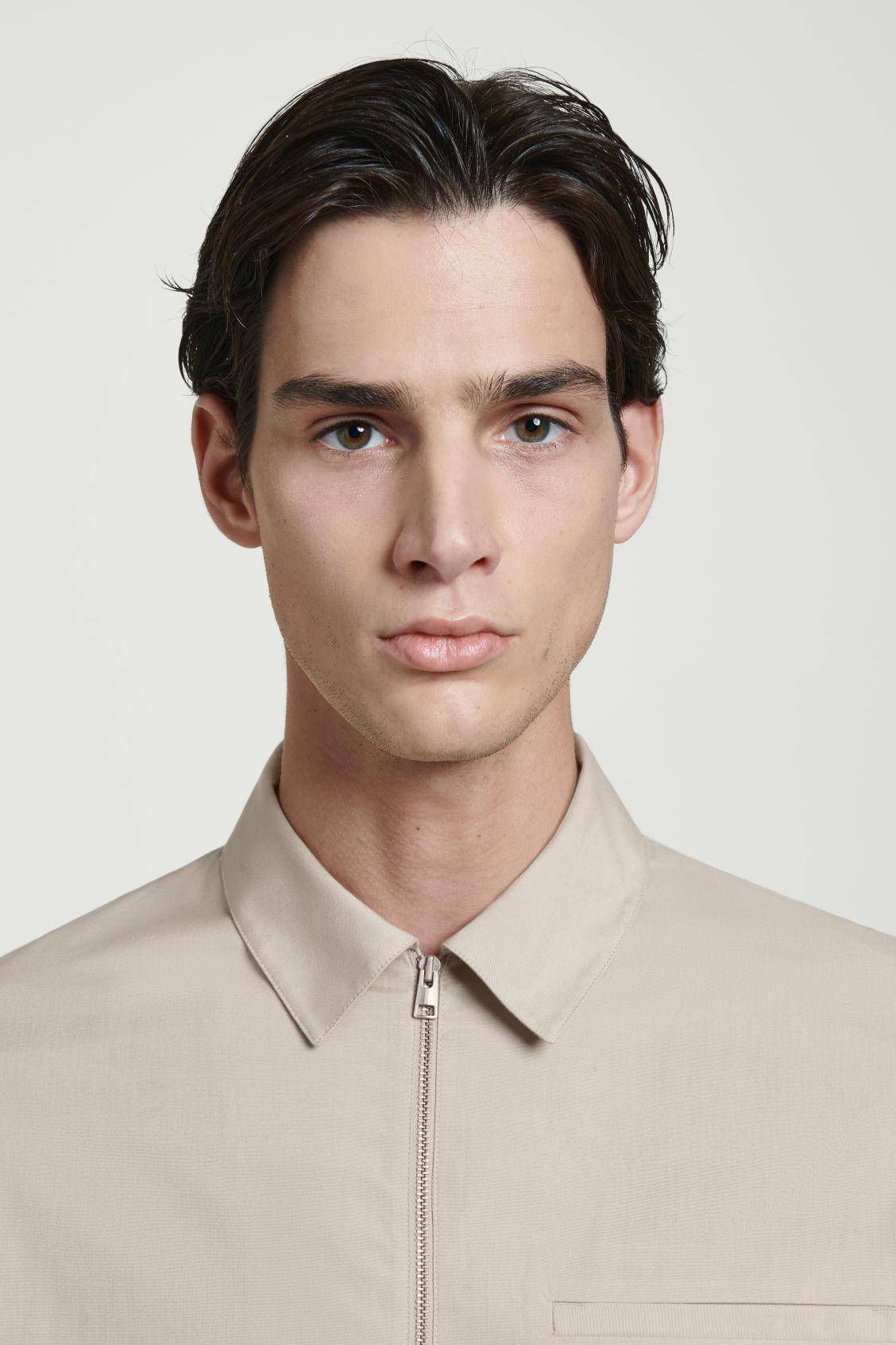 ZIPPED TWILL SHIRT Product Image