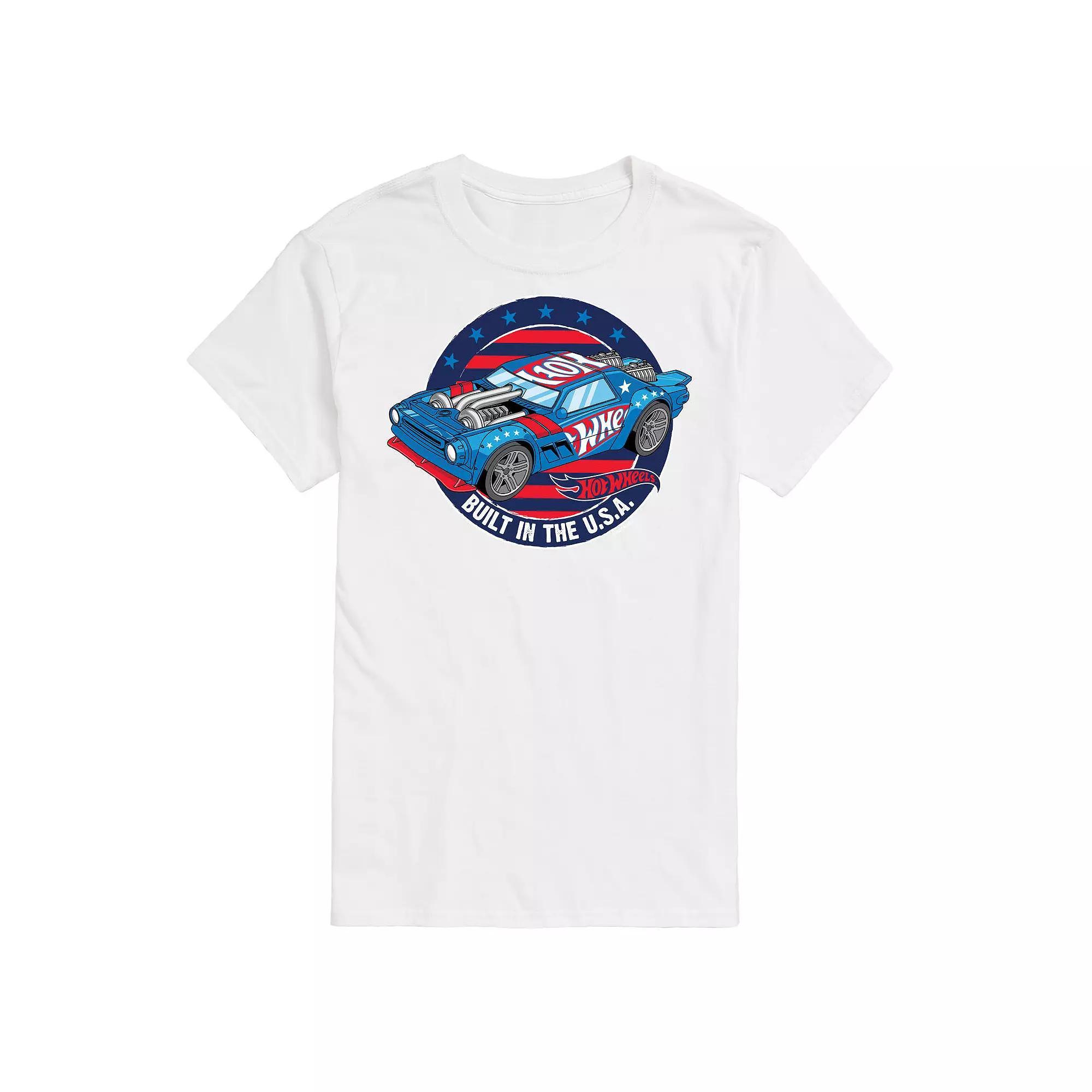 Big & Tall Hot Wheels Built In The USA Graphic Tee, Mens Product Image
