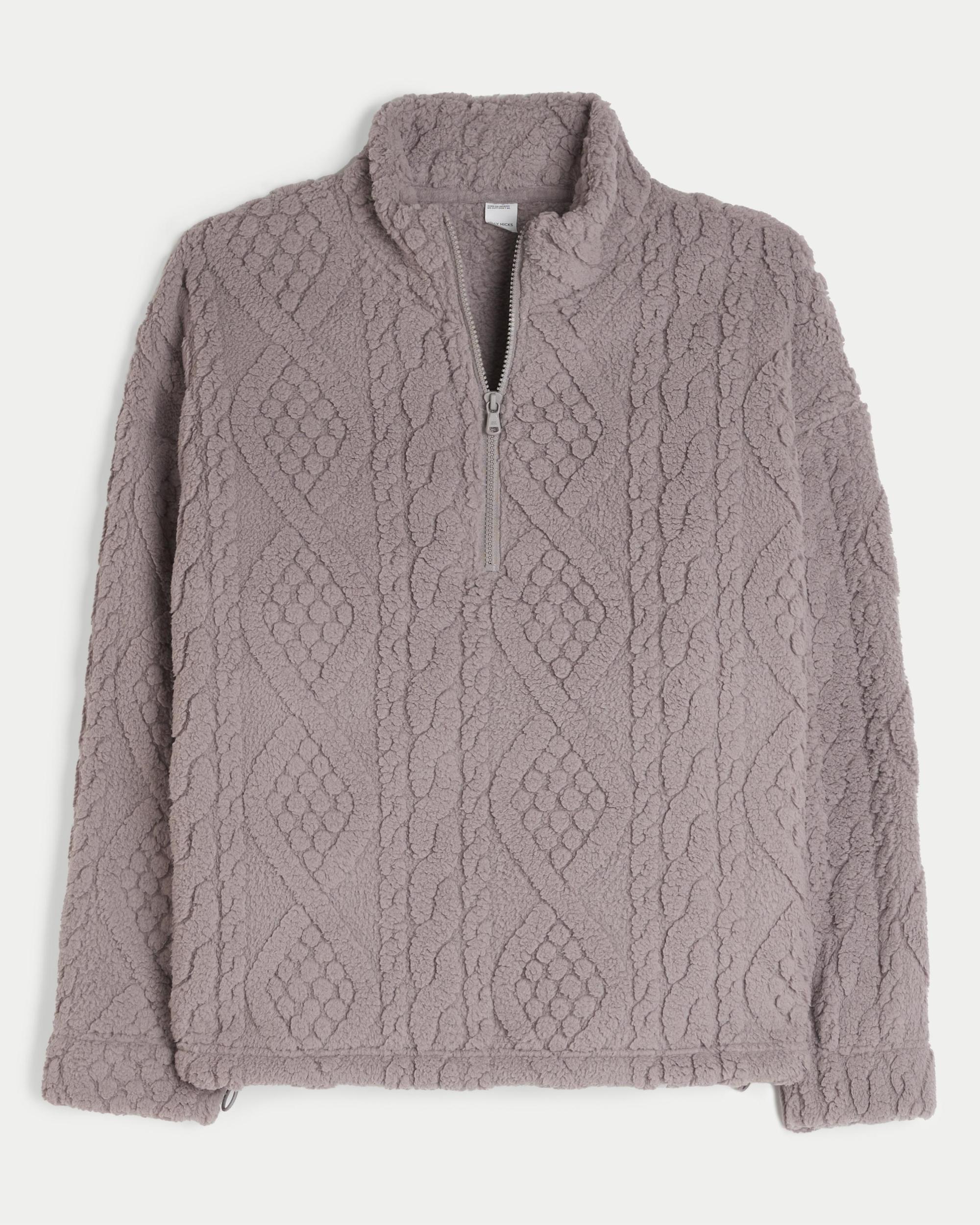 Gilly Hicks Oversized Cozy Quarter-Zip Top Product Image
