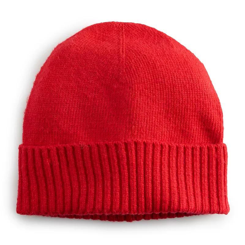 Women's Sonoma Goods For Life® Unlined Cozy Marl Beanie, Velocity Blue Product Image