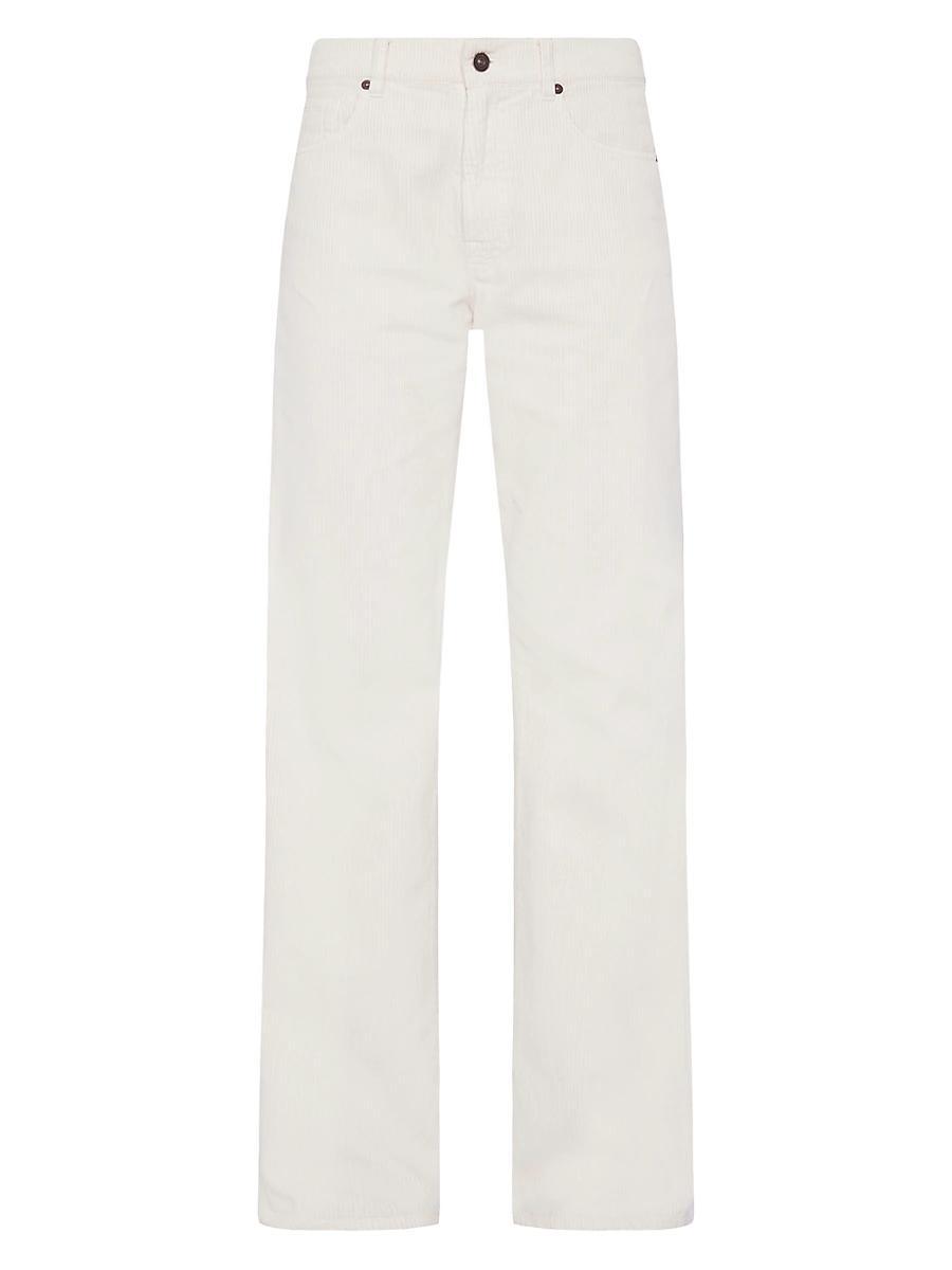 Womens Tess Corduroy Straight-Leg Pants Product Image