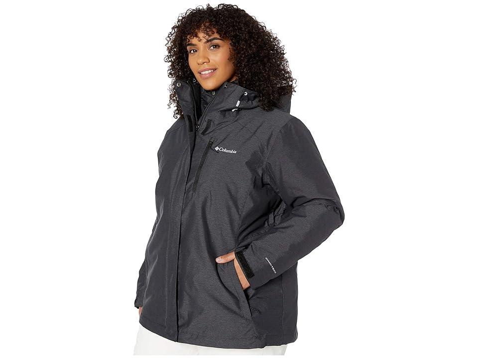 Columbia Plus Size Whirlibird IV Interchange Jacket (Black Crossdye Women's Coat Product Image