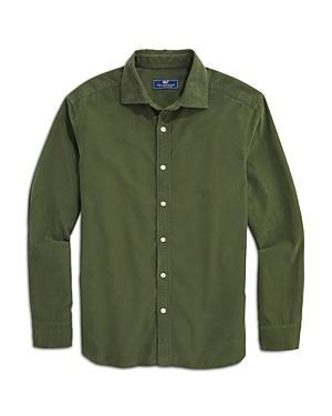 Vineyard Vines Corduroy Spread Collar Shirt (Crimson) Men's Jacket Product Image
