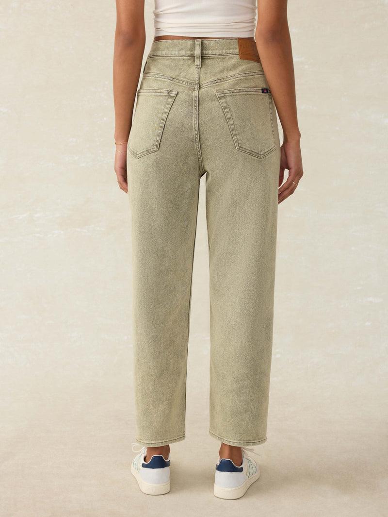 Slim Straight Sunwashed Denim - Olive Haze Wash Product Image