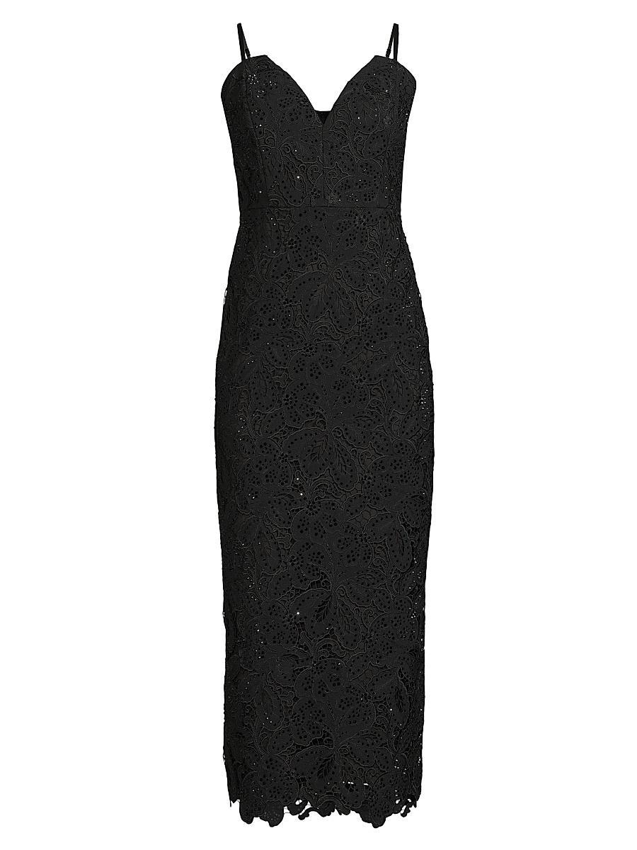 Womens Ethella Beaded Lace Midi-Dress Product Image