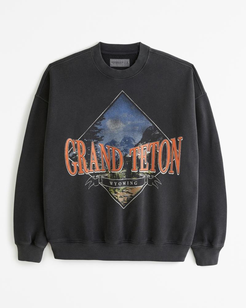 Sequoia Cropped Graphic Popover Hoodie Product Image