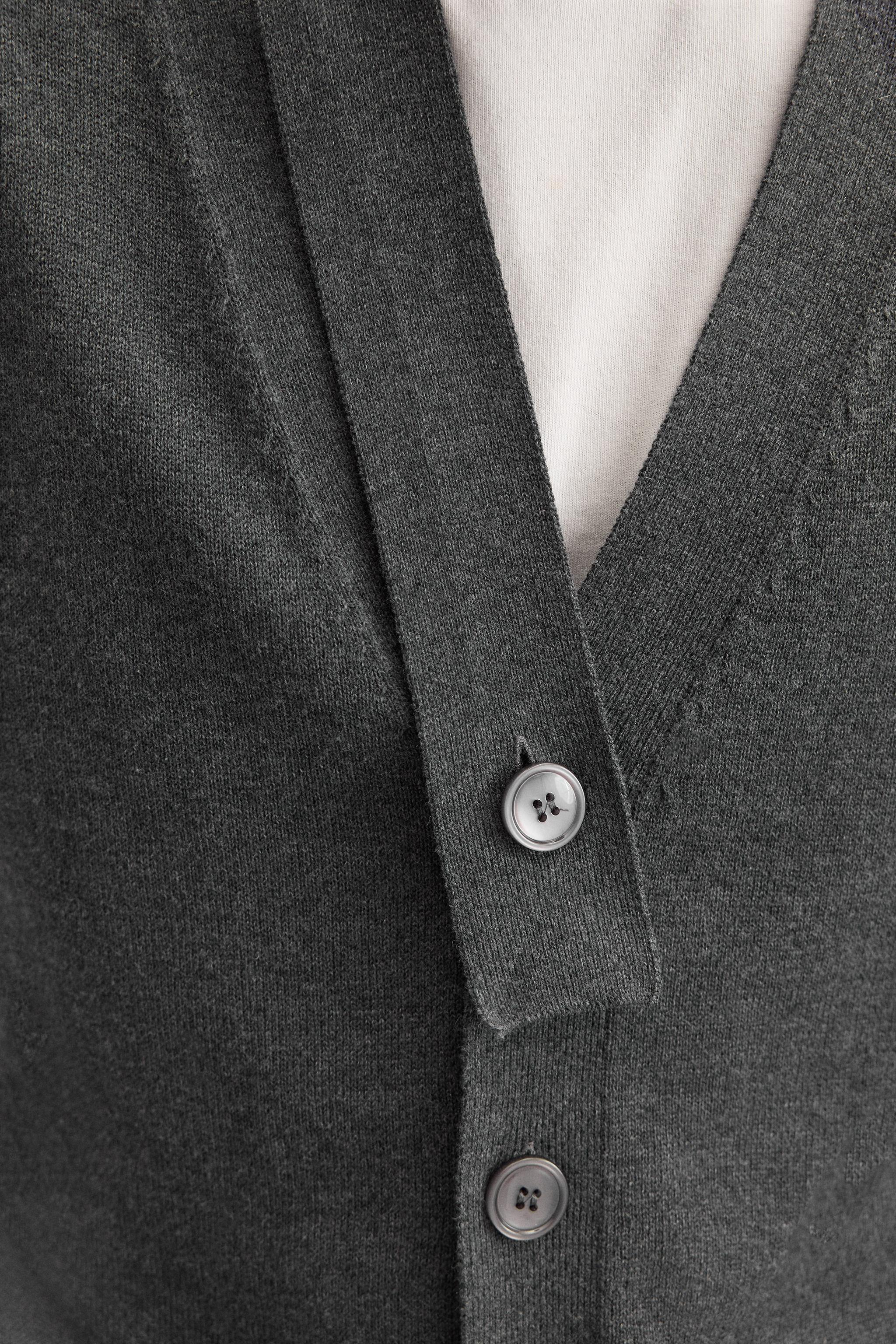 ASYMMETRICAL COLLAR CARDIGAN Product Image