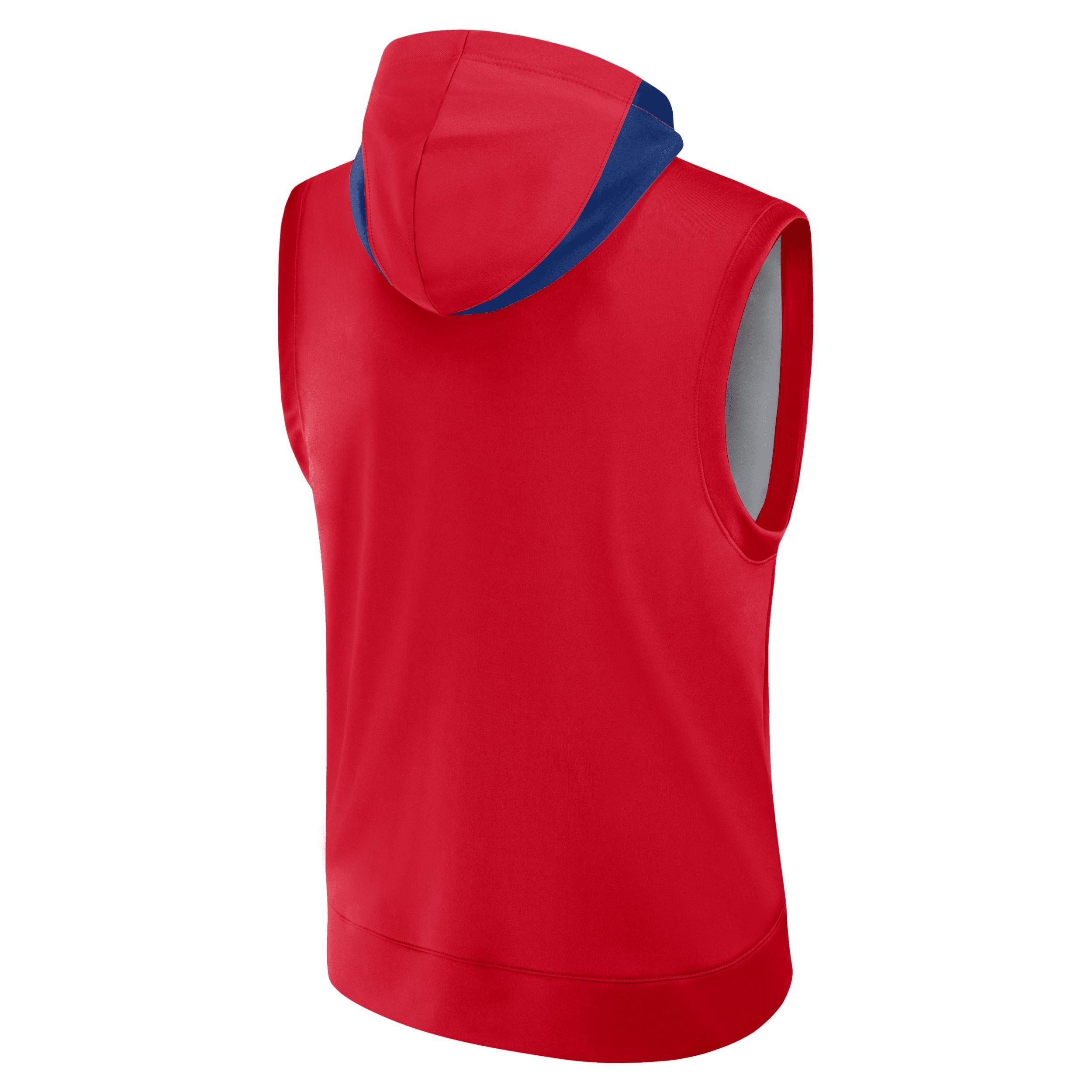 Los Angeles Angels Authentic Collection Menâs Nike Men's Dri-FIT MLB Sleeveless Pullover Hoodie Product Image