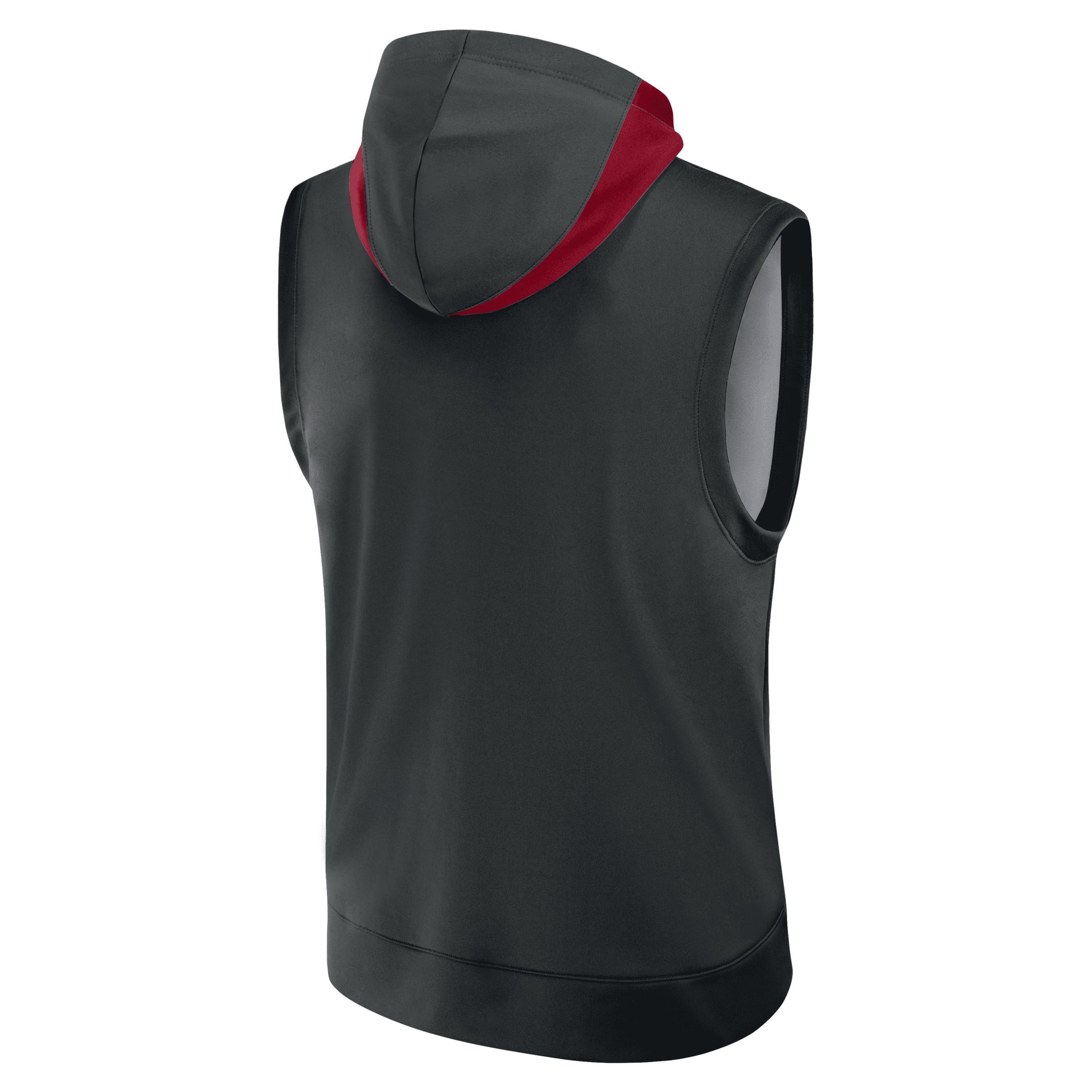 Arizona Diamondbacks Authentic Collection Menâs Nike Men's Dri-FIT MLB Sleeveless Pullover Hoodie Product Image