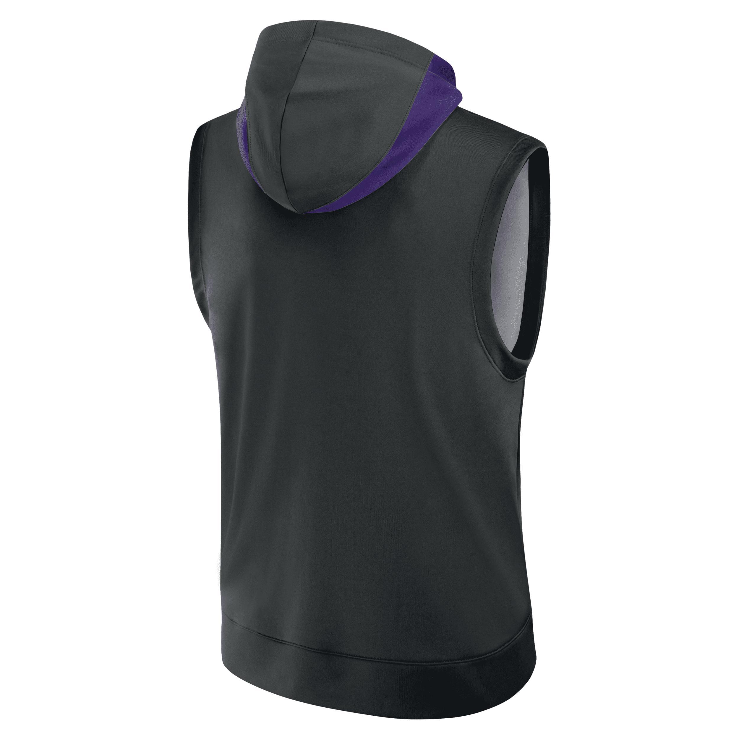 Tampa Bay Rays Authentic Collection Menâs Nike Men's Dri-FIT MLB Sleeveless Pullover Hoodie Product Image