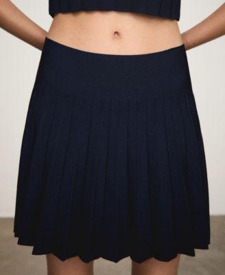 Mango Womens Knitted Panel Skirt Product Image