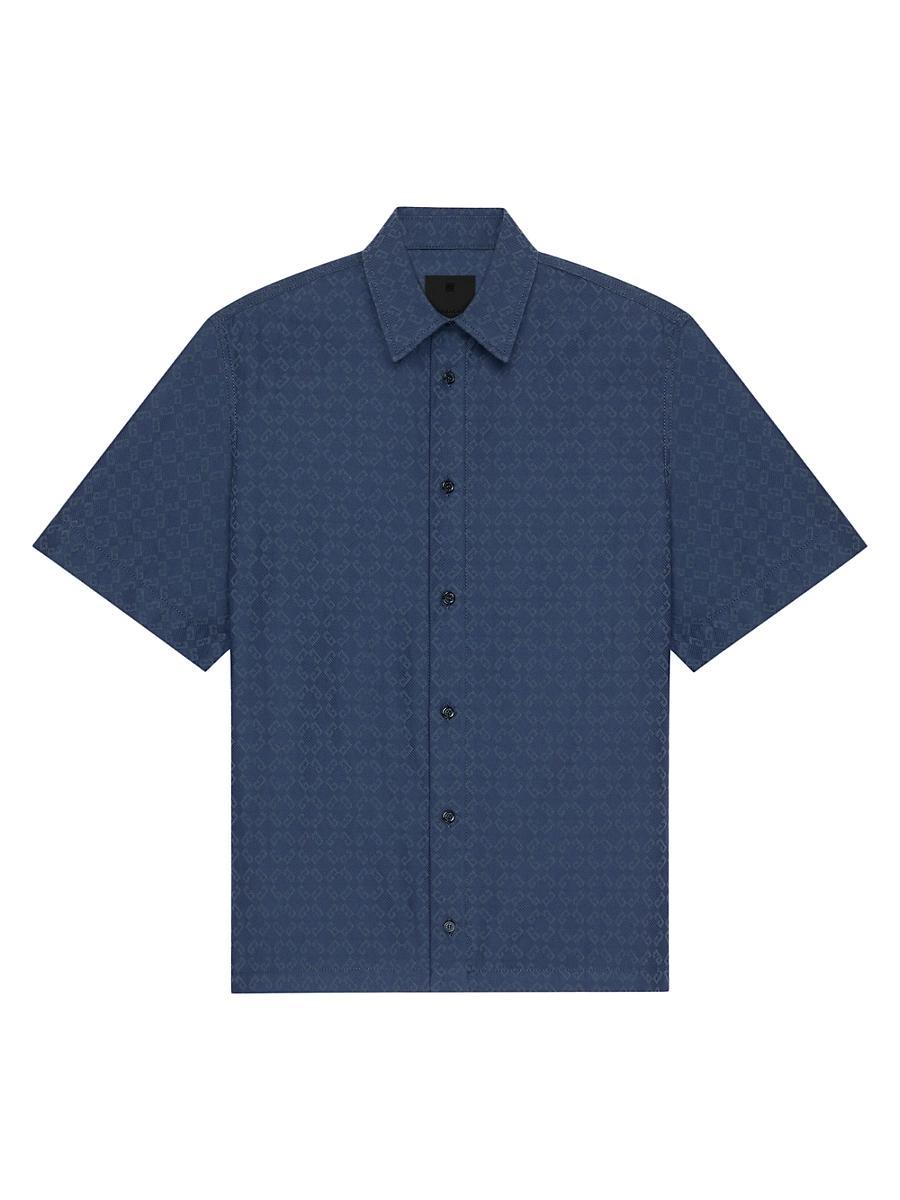 Mens Shirt in Shiny Monogram 72 Denim Product Image