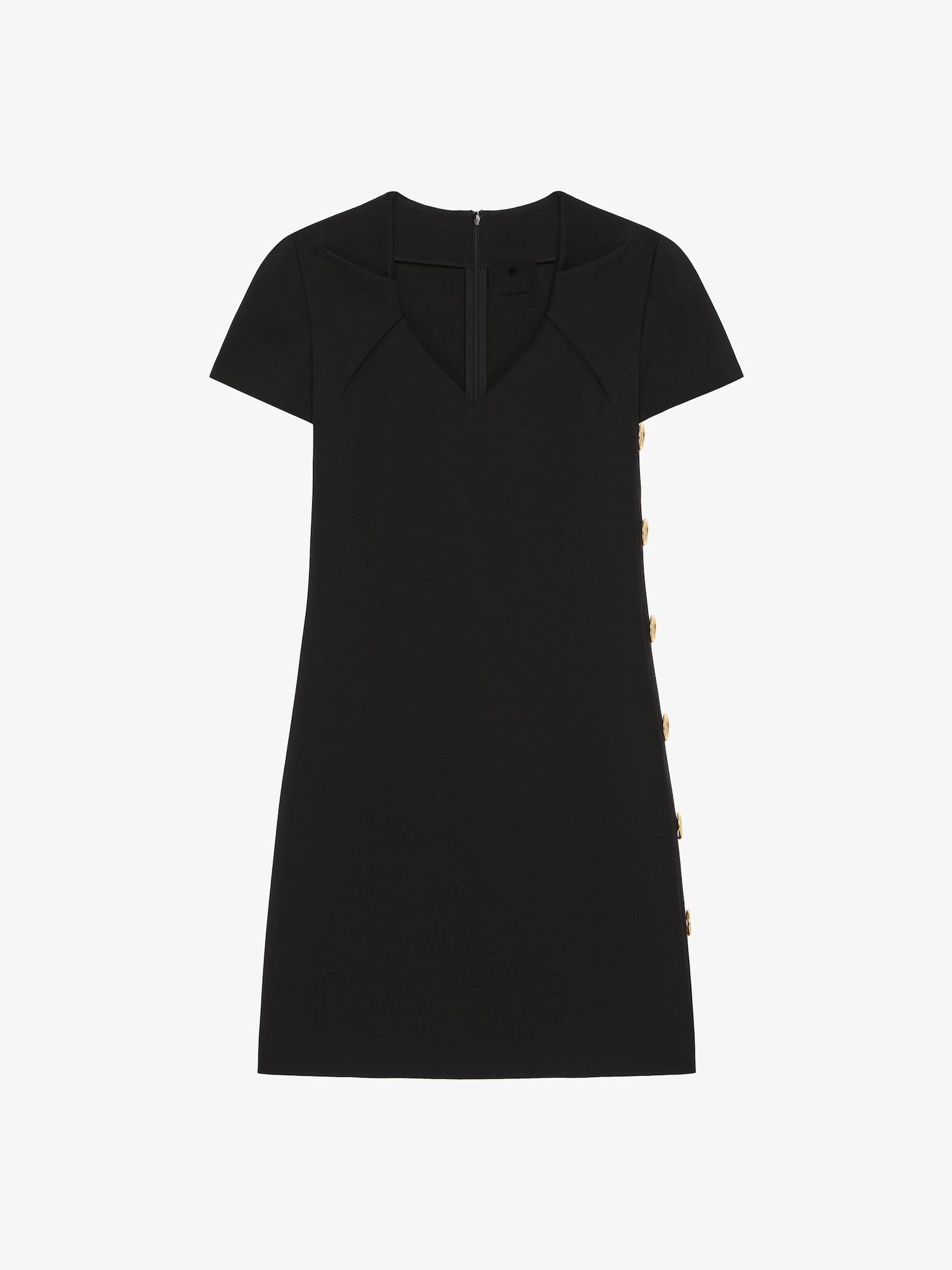 Dress in Punto Milano with buttons Product Image