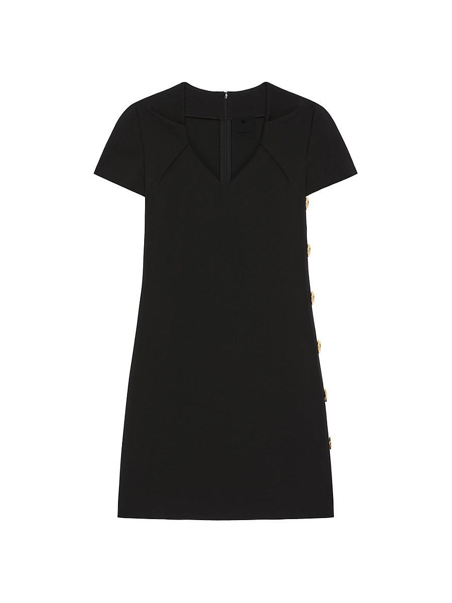 Womens Dress in Punto Milano with buttons Product Image