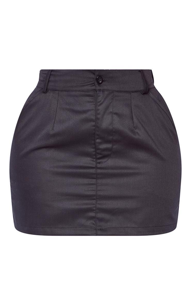 Shape Black Cargo Pocket Detail Mini Skirt Product Image