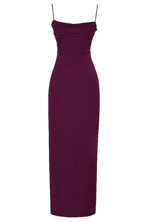 Lani  merlot corset maxi dress Product Image