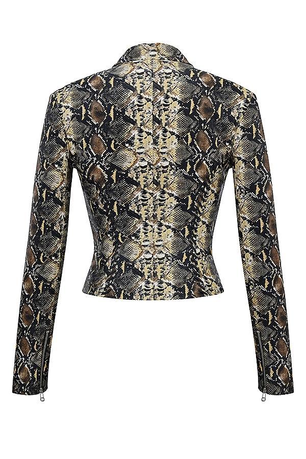 Vani Snake Print Fitted Jacket Product Image