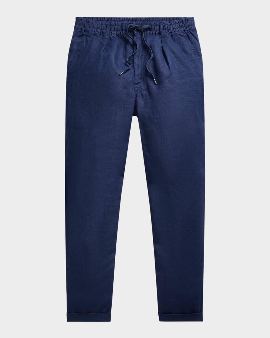 Mens Prepster Slim Tapered Linen Pants Product Image