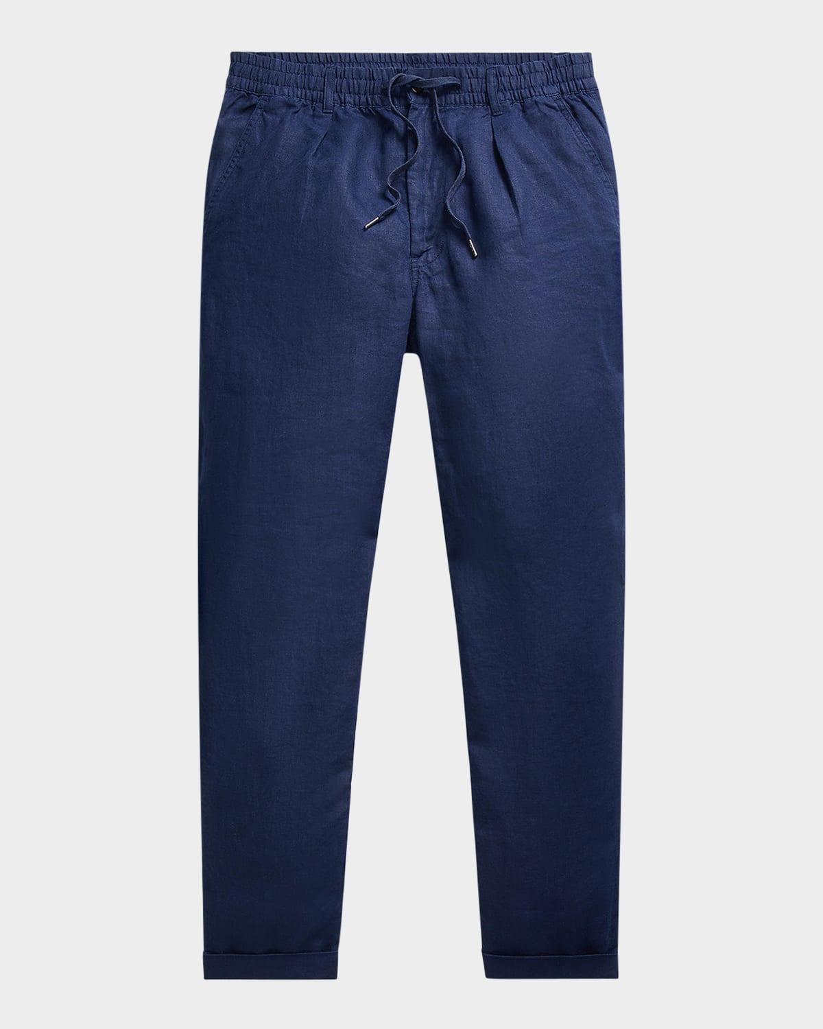 Mens Prepster Slim Tapered Linen Pants Product Image