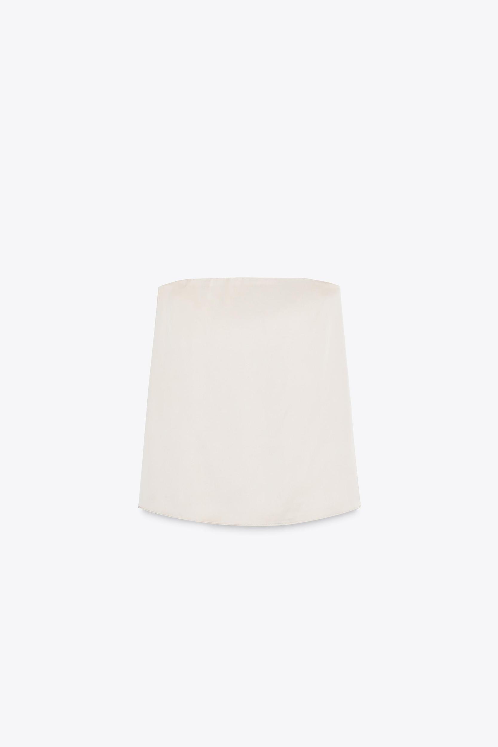 STRAPLESS SATIN EFFECT TOP Product Image