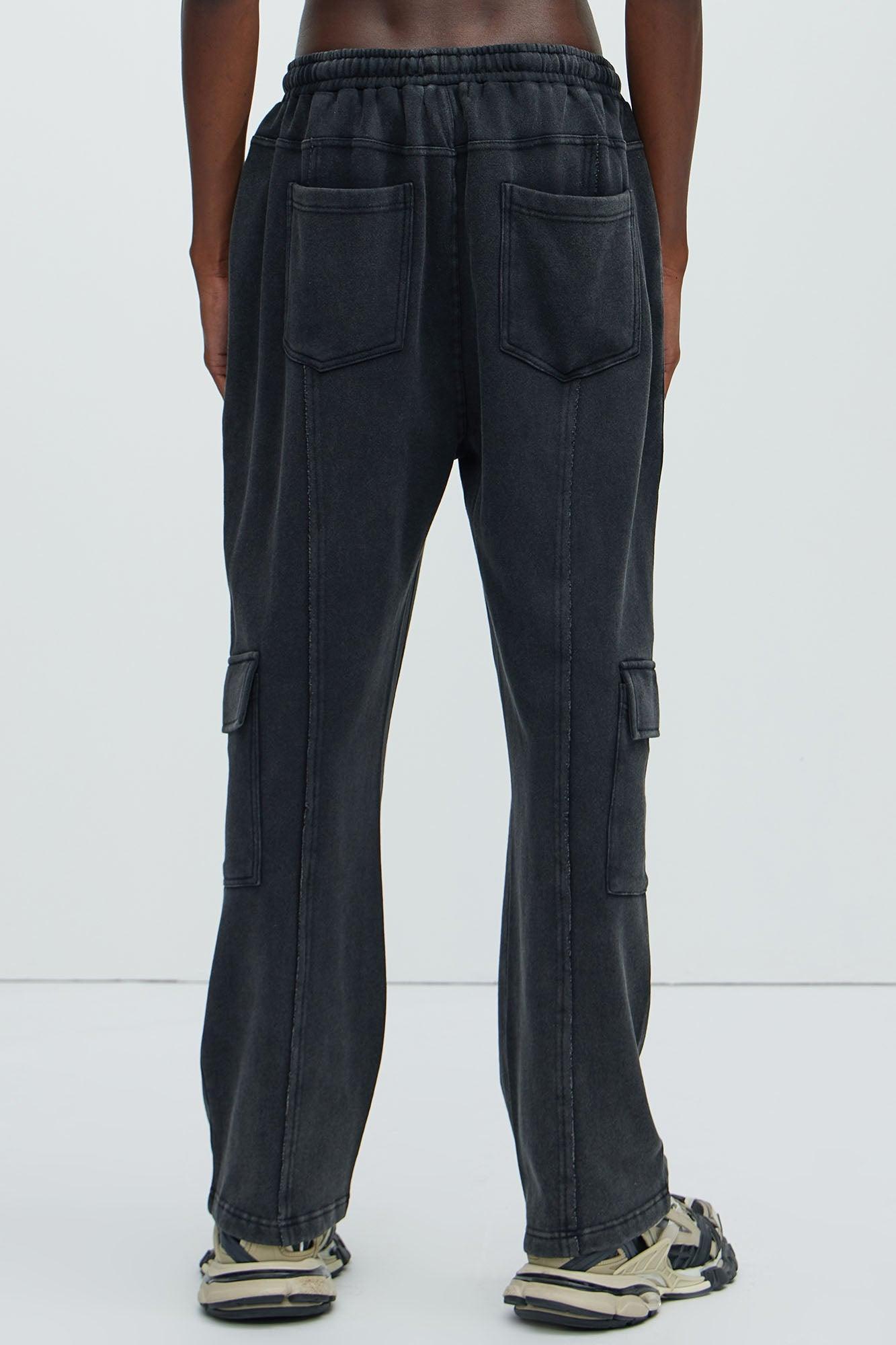Dylan Cargo Sweatpants - Black Product Image