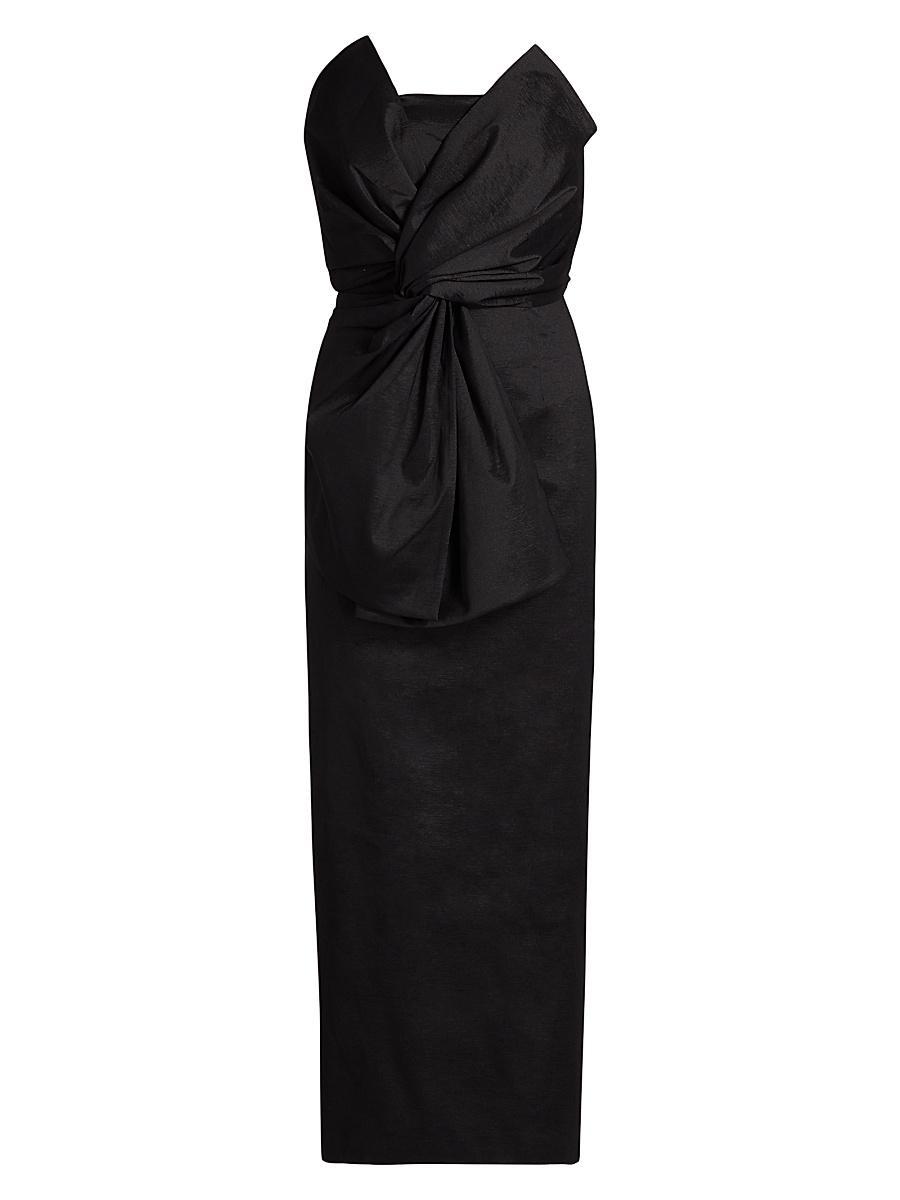 Womens Harlow Bow Taffeta Dress Product Image