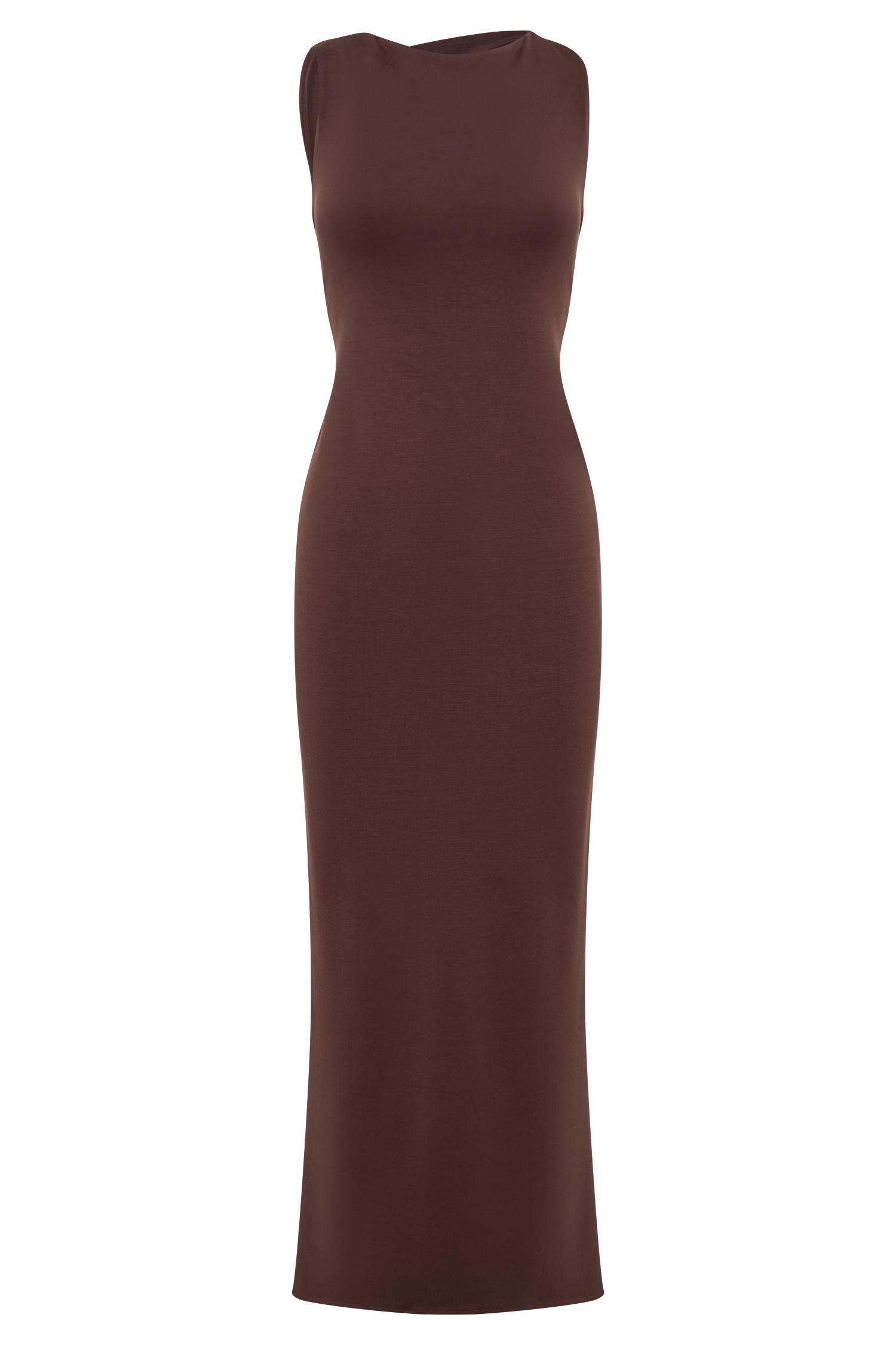 Elliot High Neck Sleeveless Maxi Dress - Black Product Image