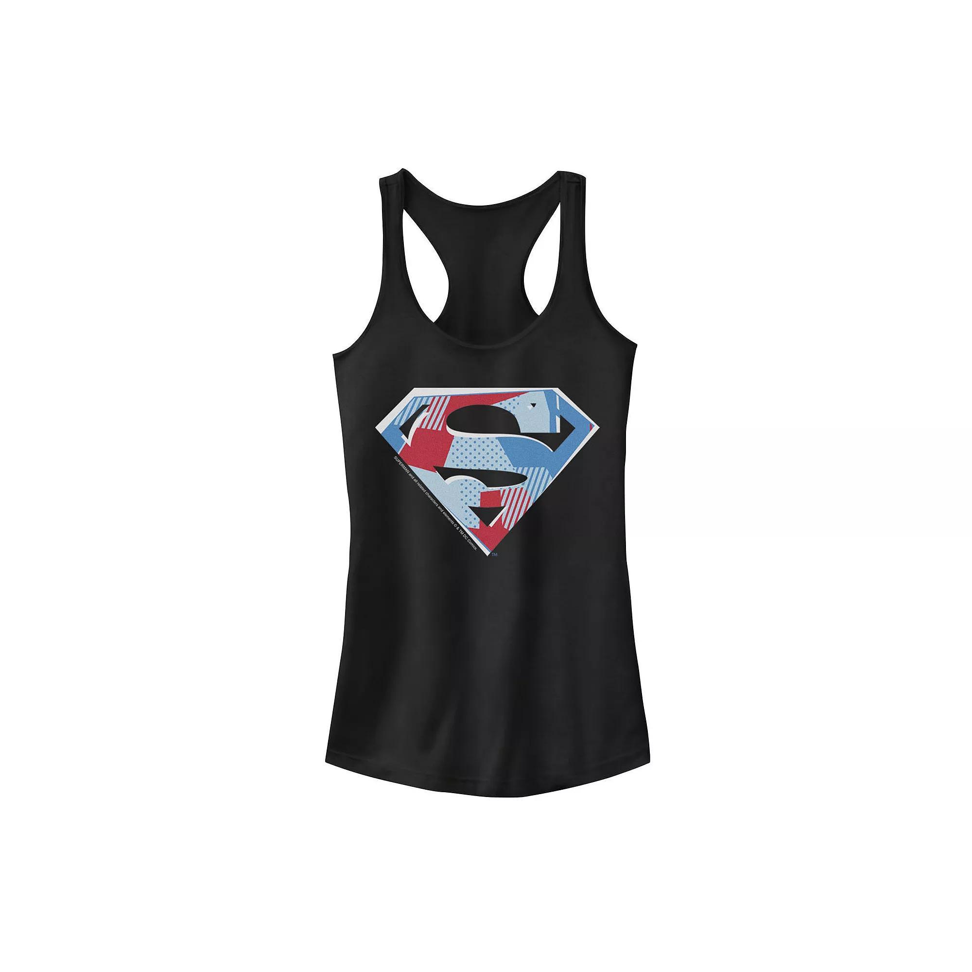 Juniors DC Comics Superman Cutout Logo Graphic Tank Top, Girls Product Image