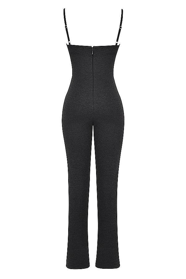 Luisa  charcoal loungewear jumpsuit - sale Product Image