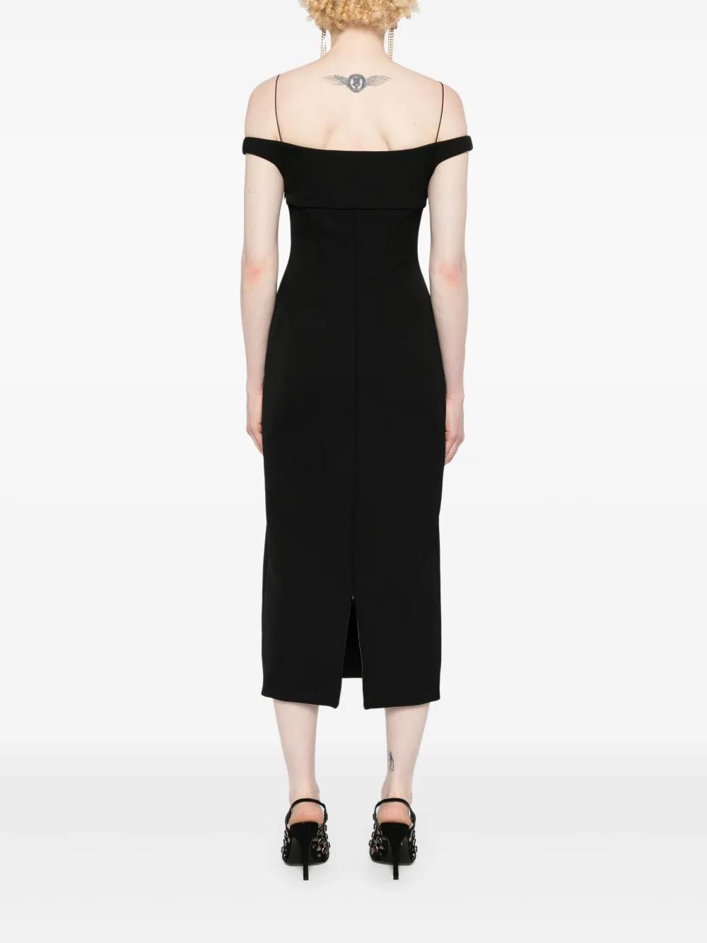 off-shoulder midi dress Product Image