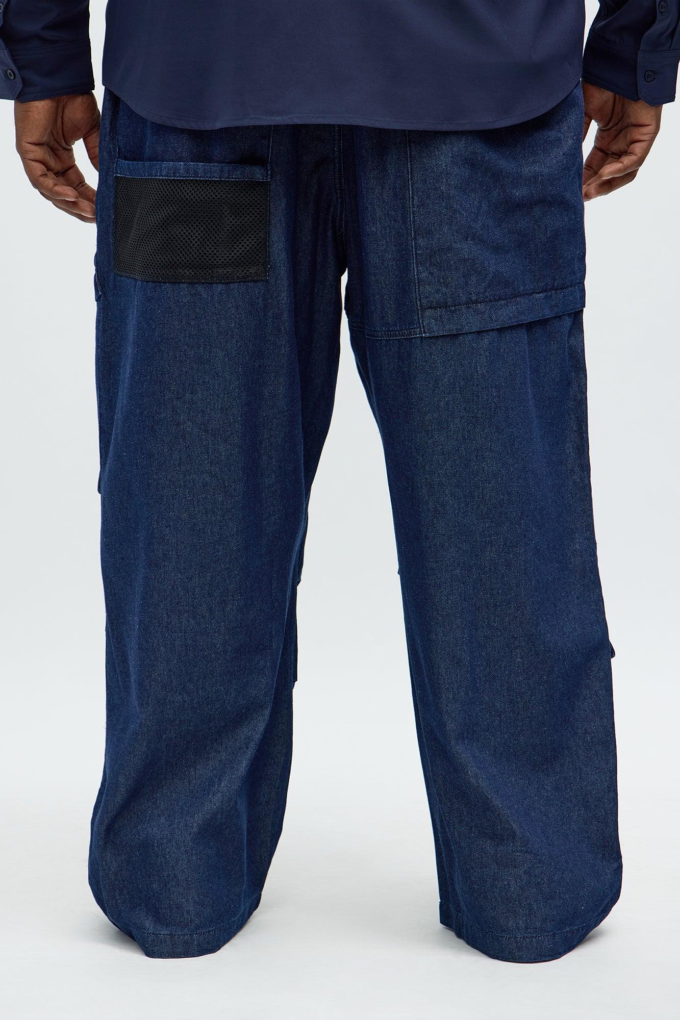 Max Cargo Baggy Pants - Indigo Product Image