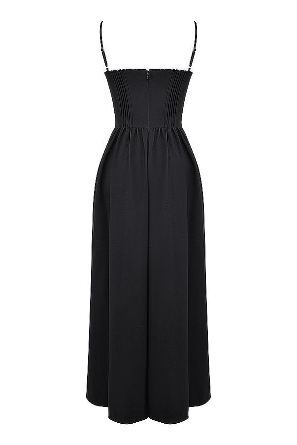 Lova  black corset maxi dress Product Image