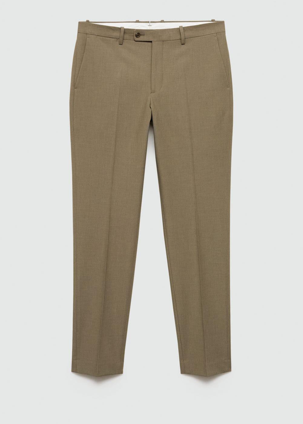 Stretch-fabric slim-fit suit pants - Men | MANGO USA Product Image