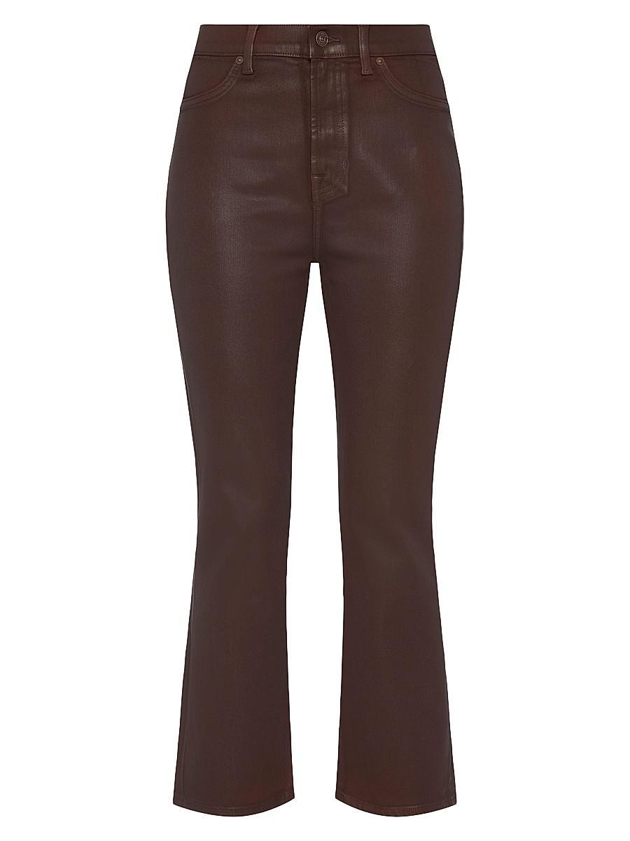 PRETTYLITTLETHING Black Embossed Logo Washed Skinny Flare Pants Product Image