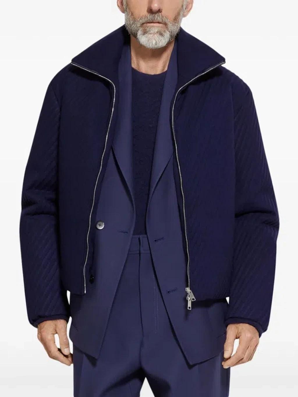 ZEGNA Oasi Bomber Jacket In Dk Prp Sld Product Image