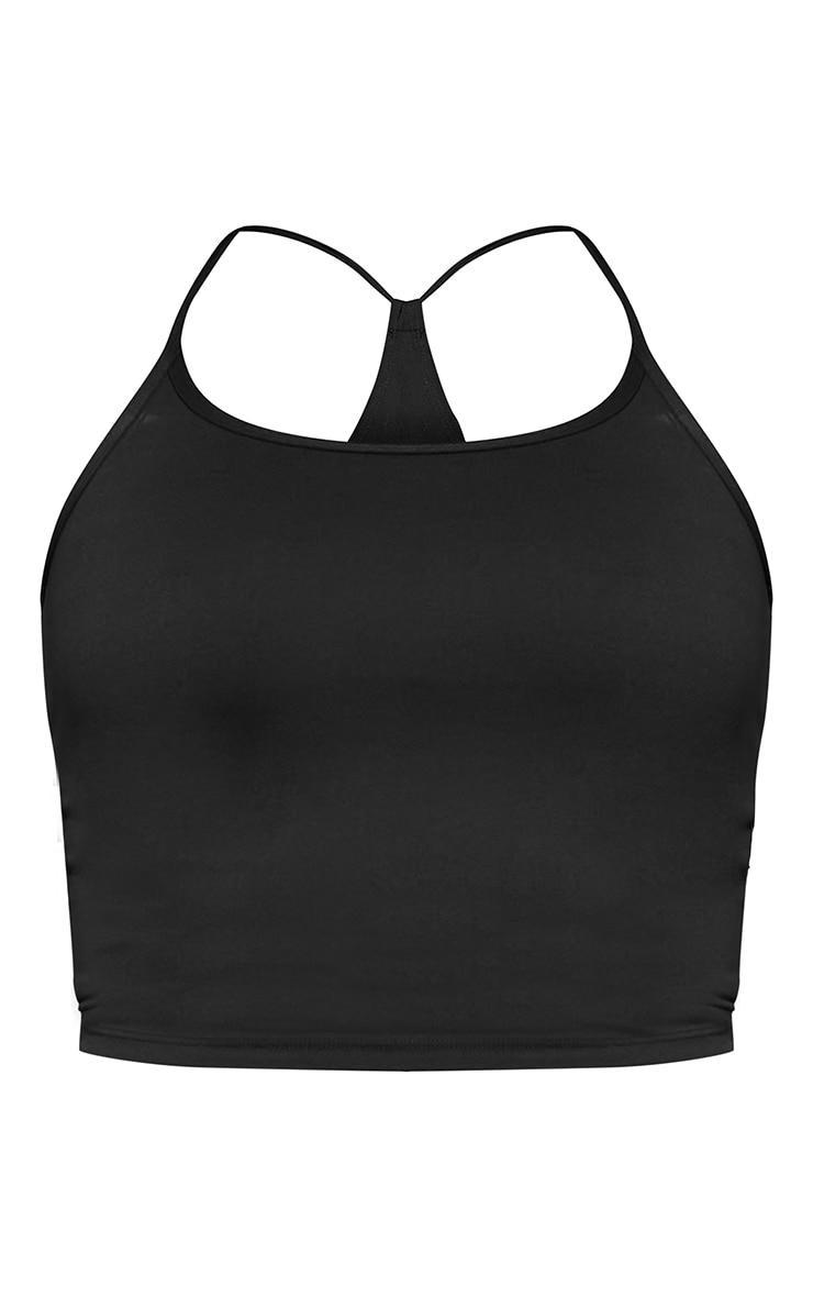  Black Sculpt Strappy Back Gym Vest Product Image