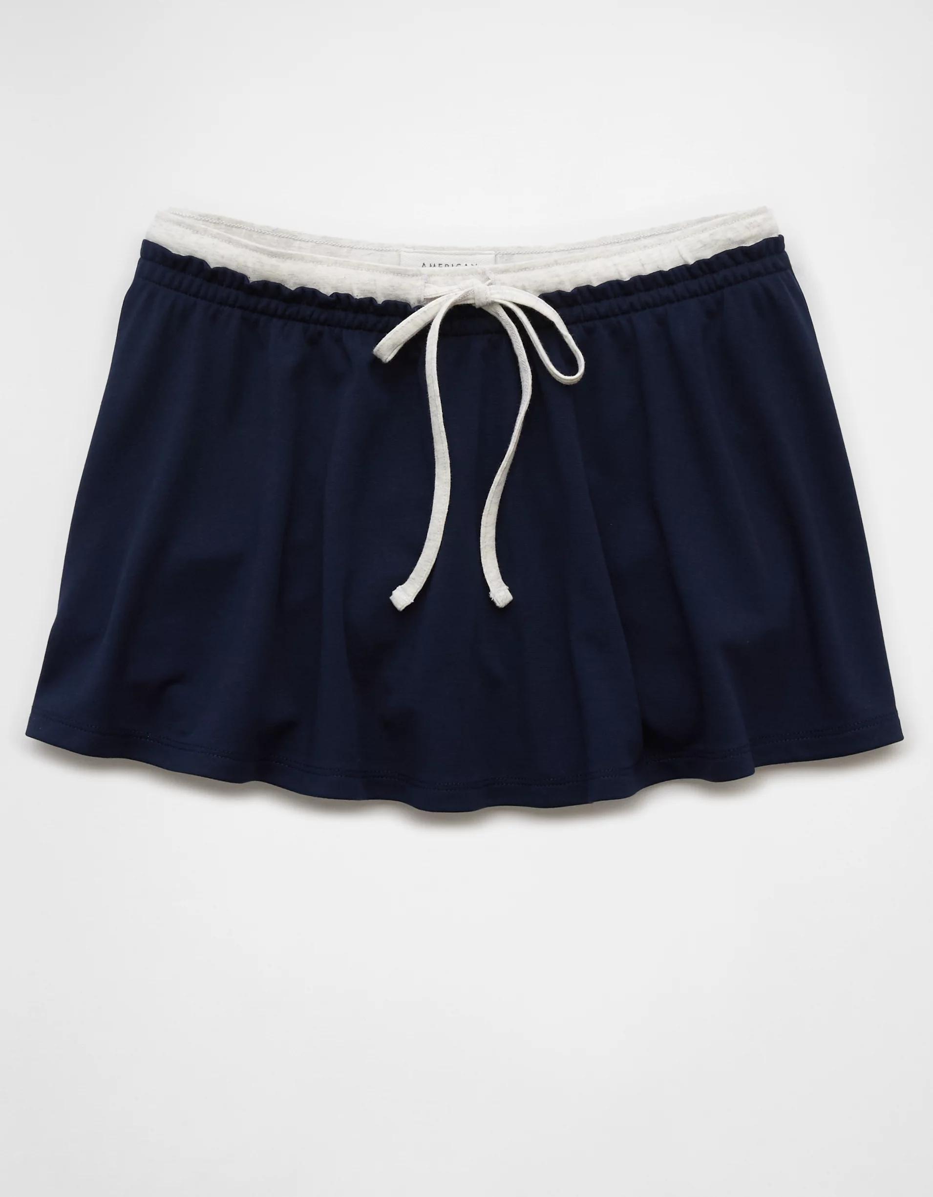 AE High-Waisted Knit Mini Skort Product Image