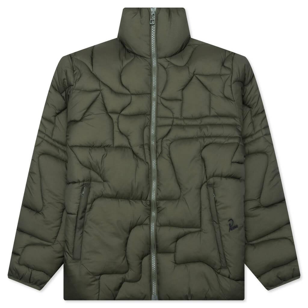 Boring Village Puffer Jacket - Green Male Product Image